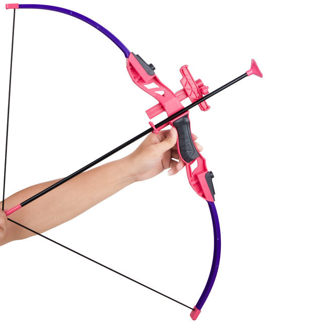 Contixo Kids Bow and Arrow Archery Set - Outdoor Toy, Safe Suction Cup Arrows, Ages 6-13 - Pink-thumbmail-5