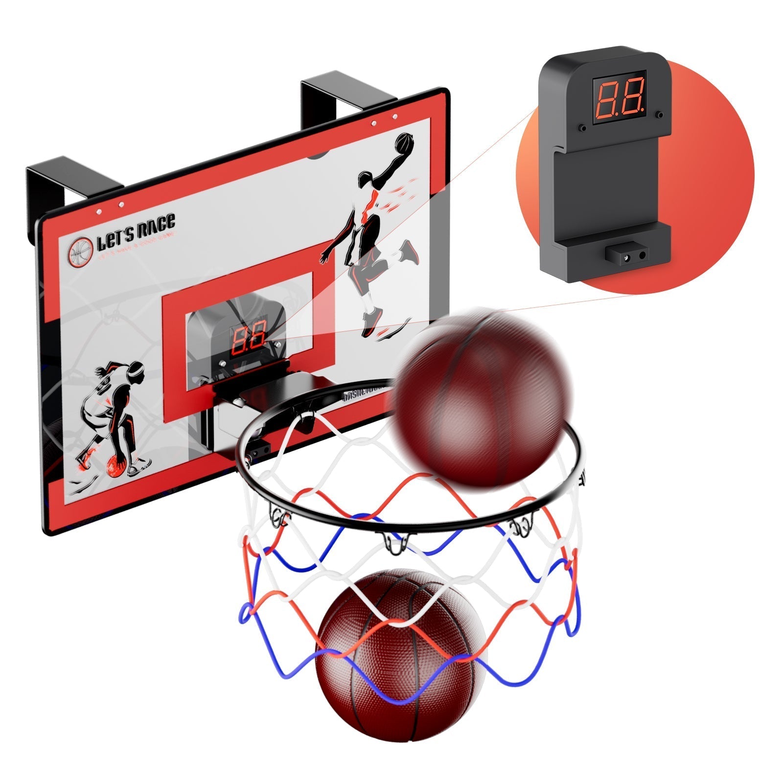 Contixo Kids Basketball Hoop With Electronic Score Board-thumbmail-5
