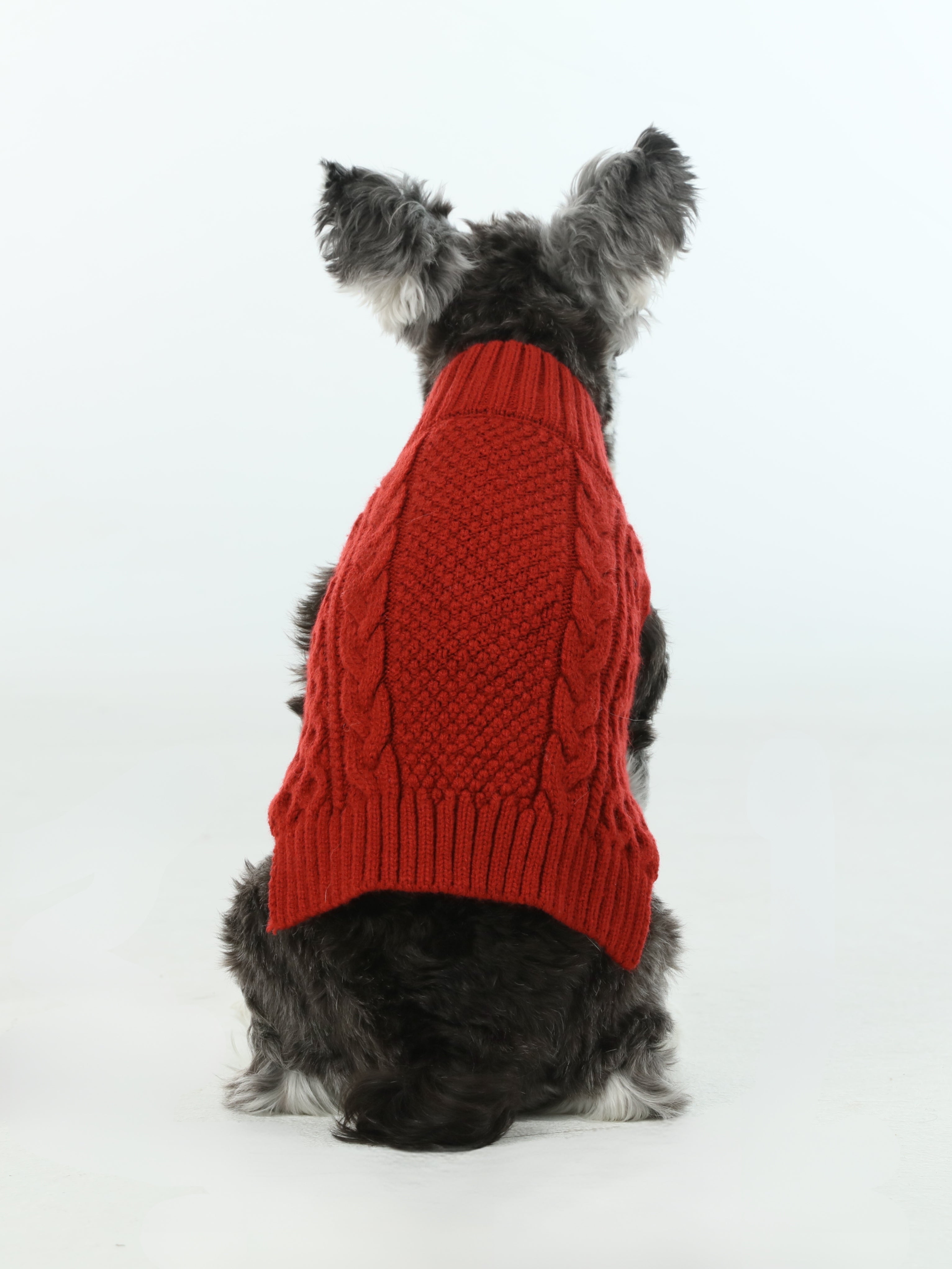 Pet Sweater Vest - Red-thumbmail-6