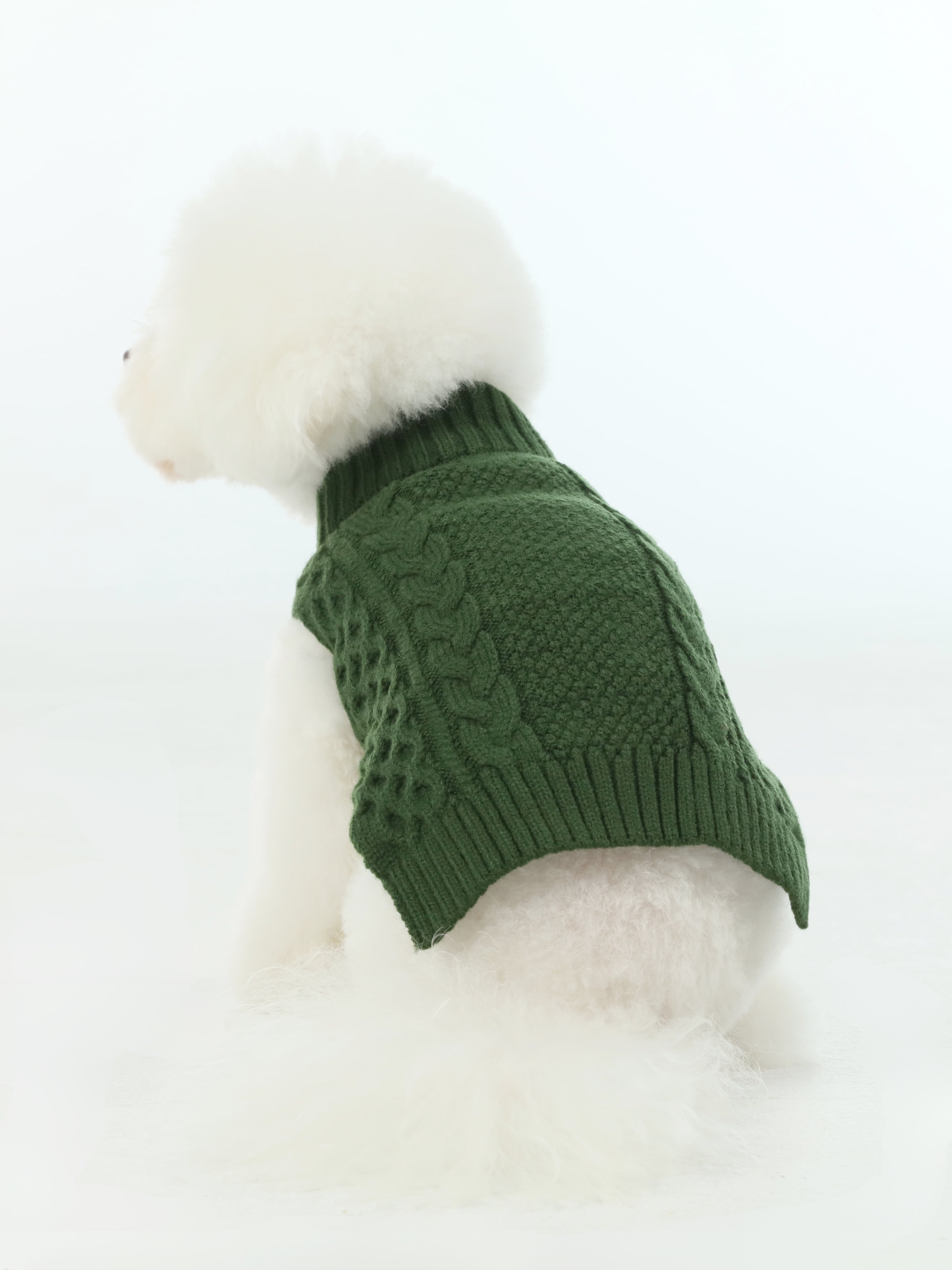 Pet Sweater Vest - Green-thumbmail-3