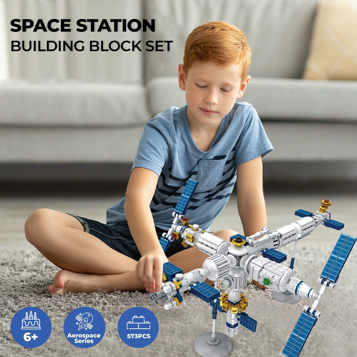 Contixo BK07 Aerospace Series Space Station Building Block Set - 573 PCS-thumbmail-4