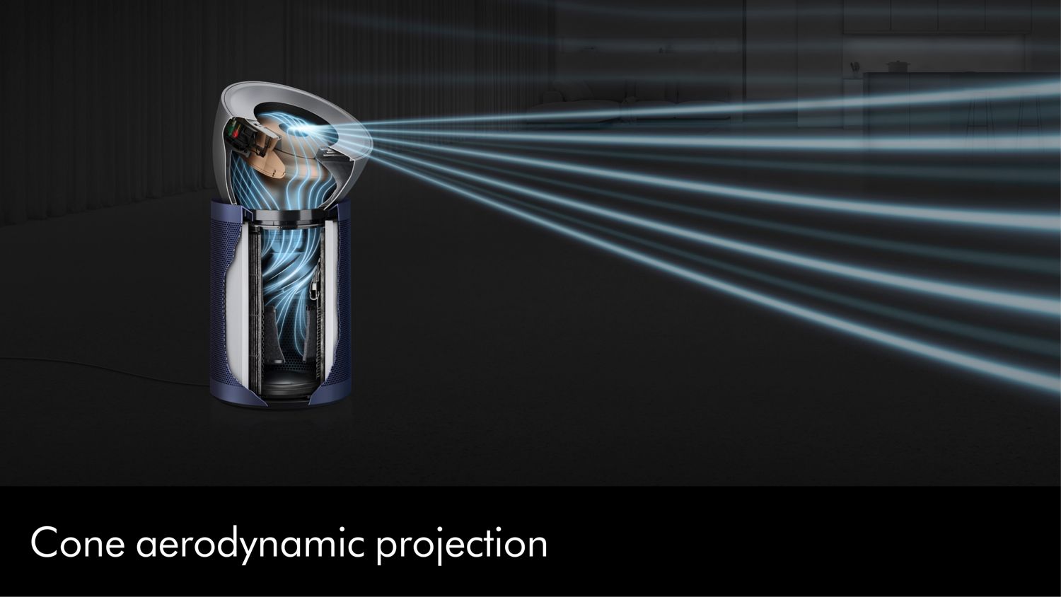 Dyson Air Purifier Cool Big+Quiet Formaldehyde BP03 Tower in Bright Nickel/Prussian Blue-thumbmail-3