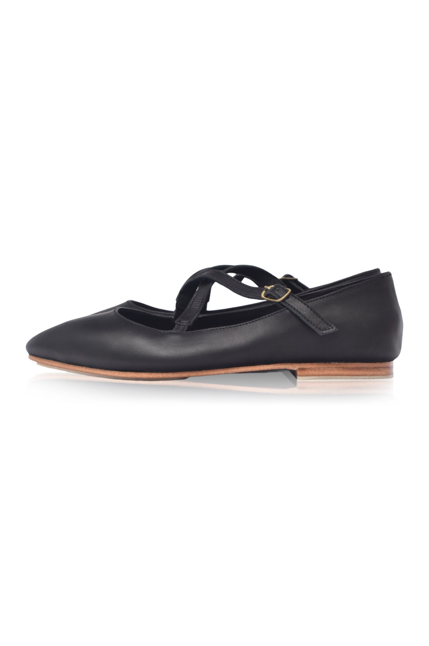 Bella Vita Criss Cross Pointy Toe Flats-thumbmail-1