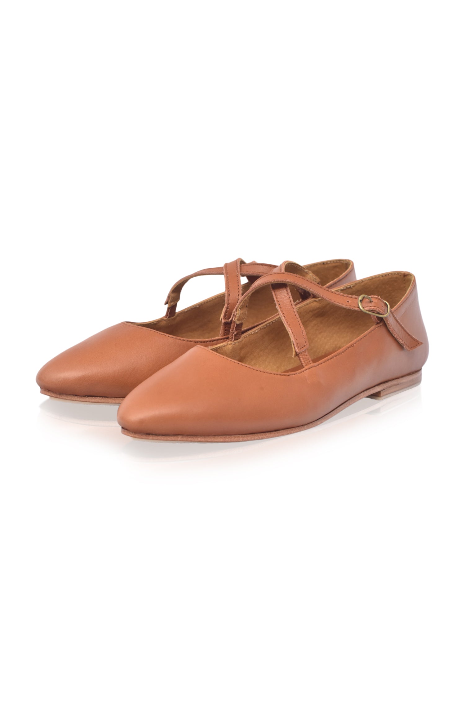 Bella Vita Criss Cross Pointy Toe Flats-thumbmail-4