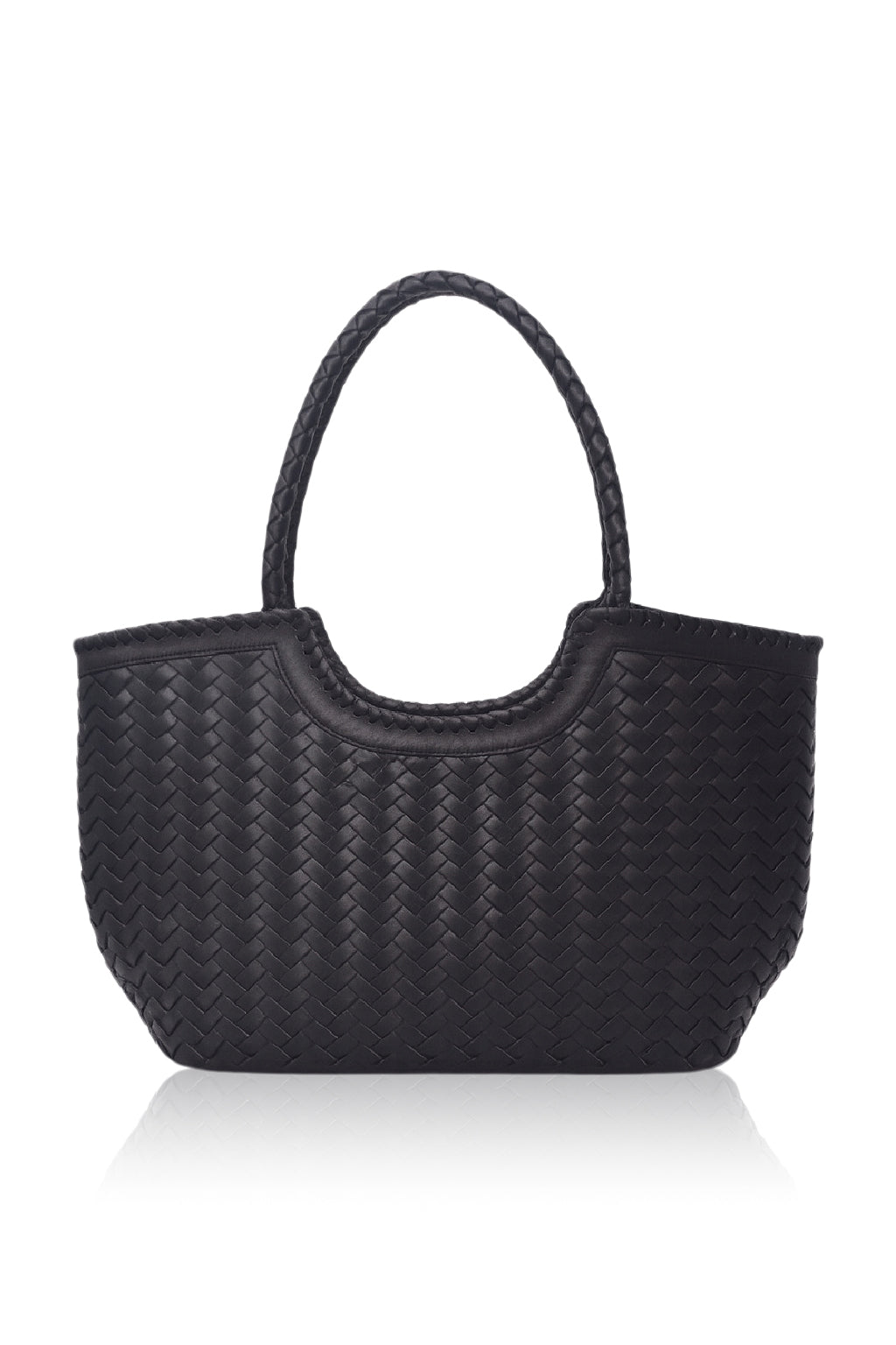 Bellagio Woven Leather Tote Bag-thumbmail-5