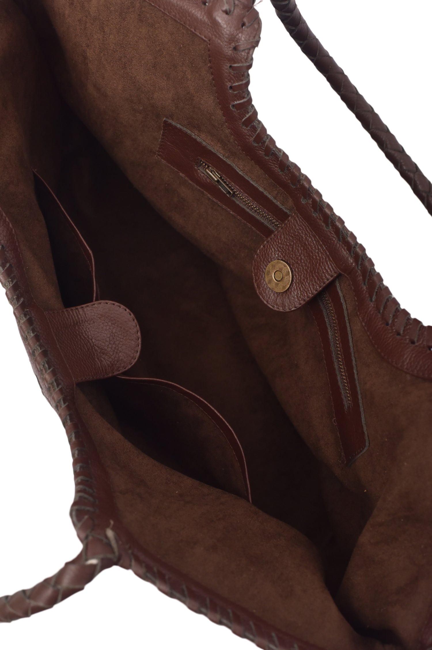 Bellagio Woven Leather Tote Bag-thumbmail-7