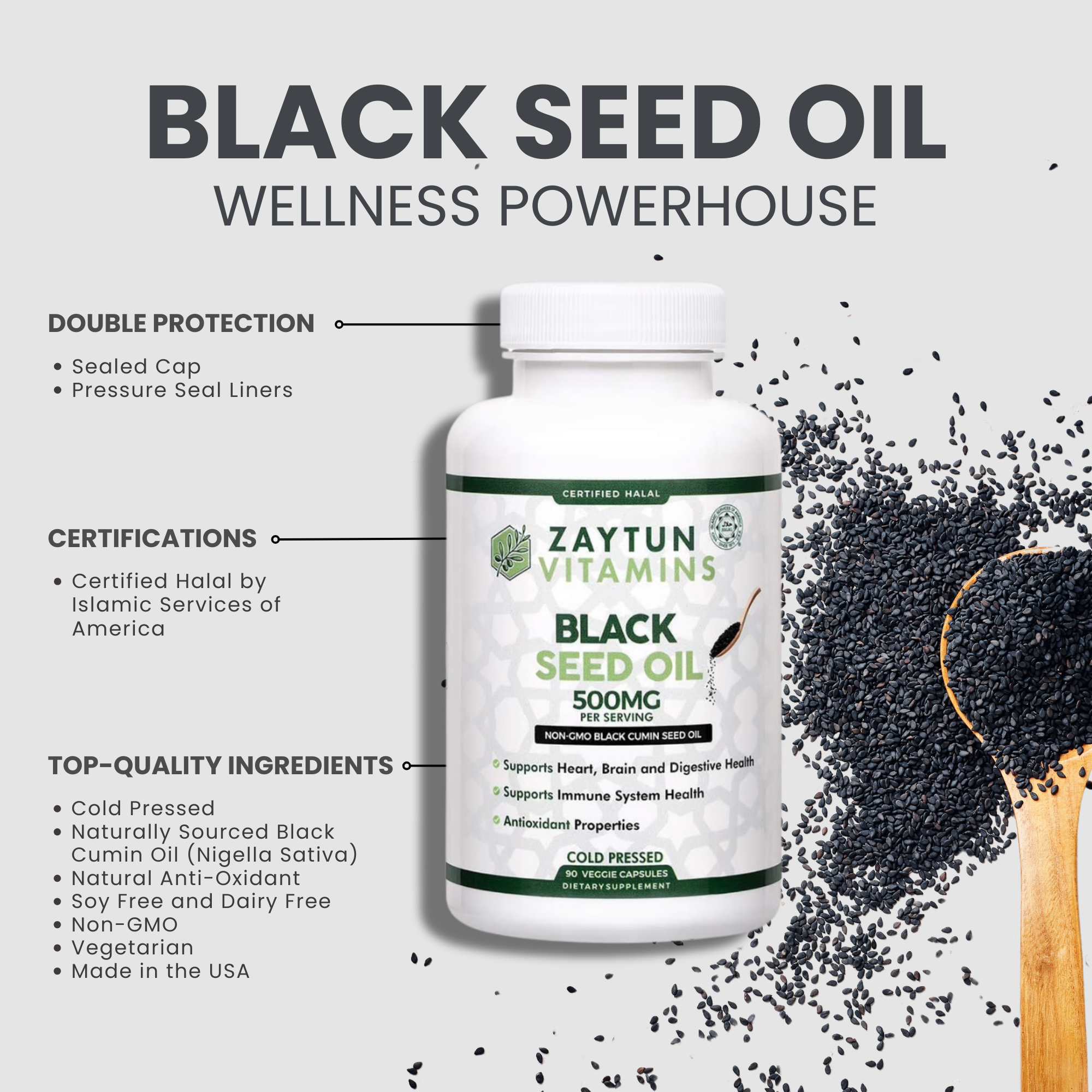 Halal Black Seed Oil Veggie Capsules-thumbmail-5