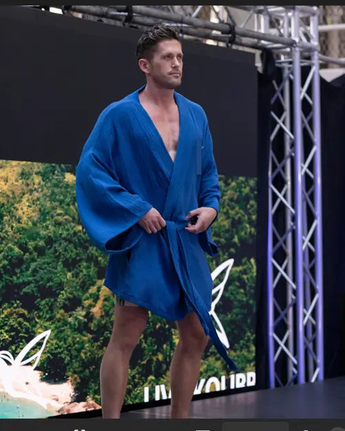 Men's Robe Set Blue-thumbmail-1