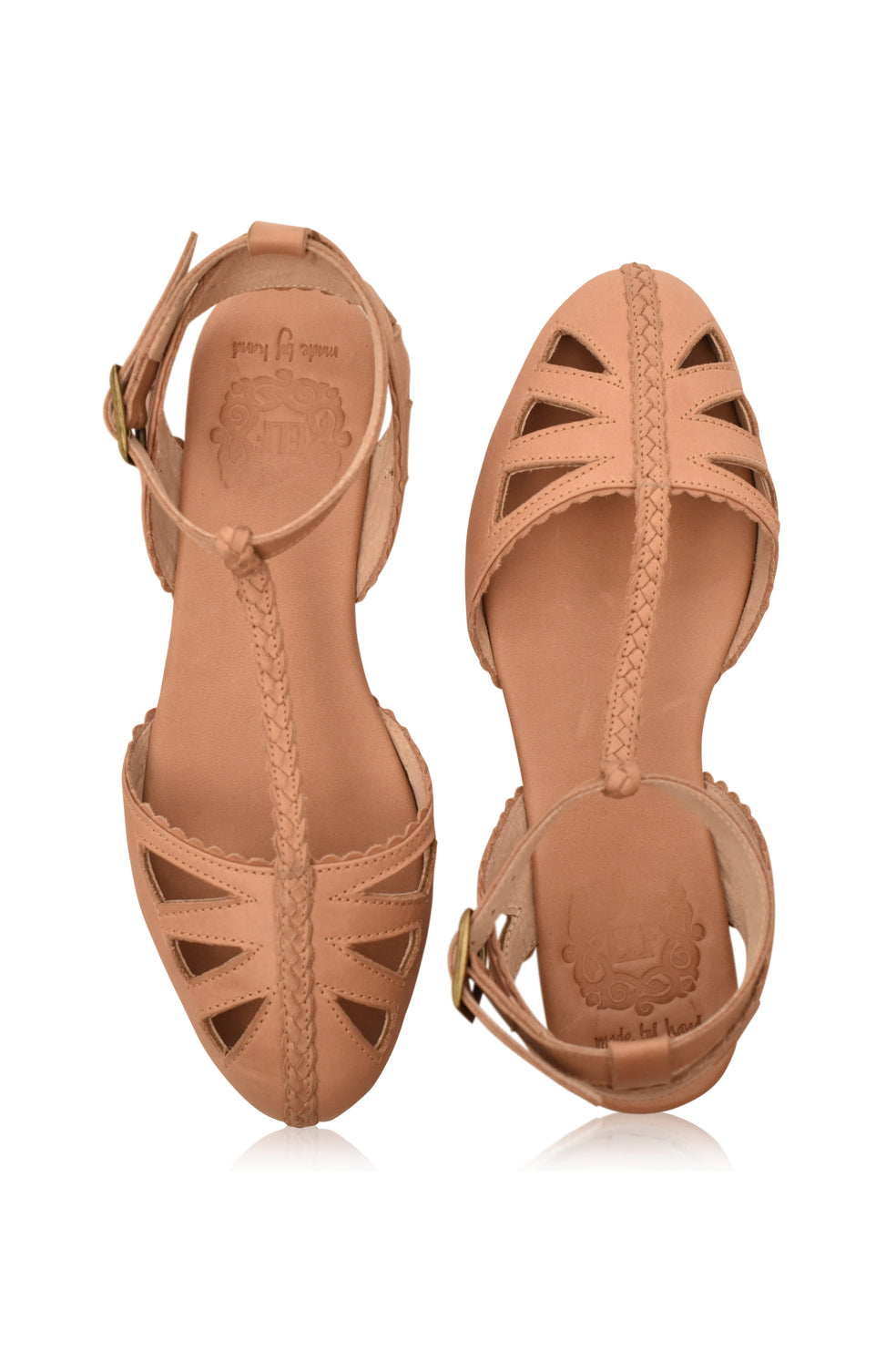 Bounty T-Strap Leather Sandals-thumbmail-7