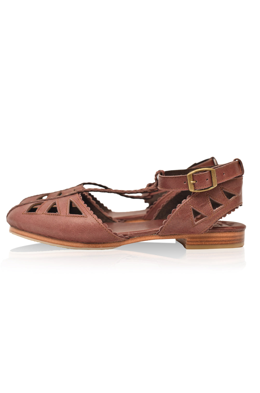 Bounty T-Strap Leather Sandals-thumbmail-6