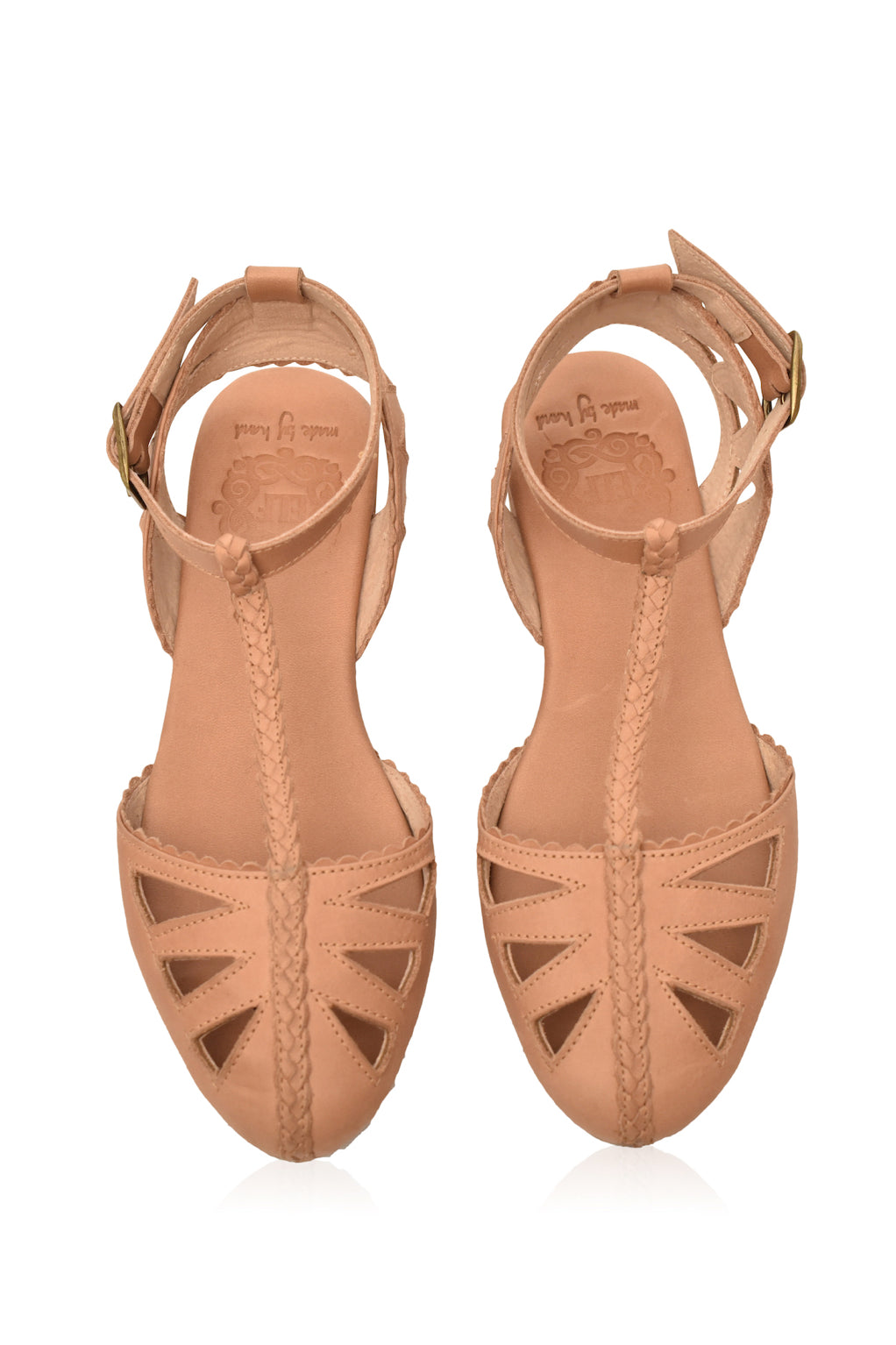 Bounty T-Strap Leather Sandals-thumbmail-3