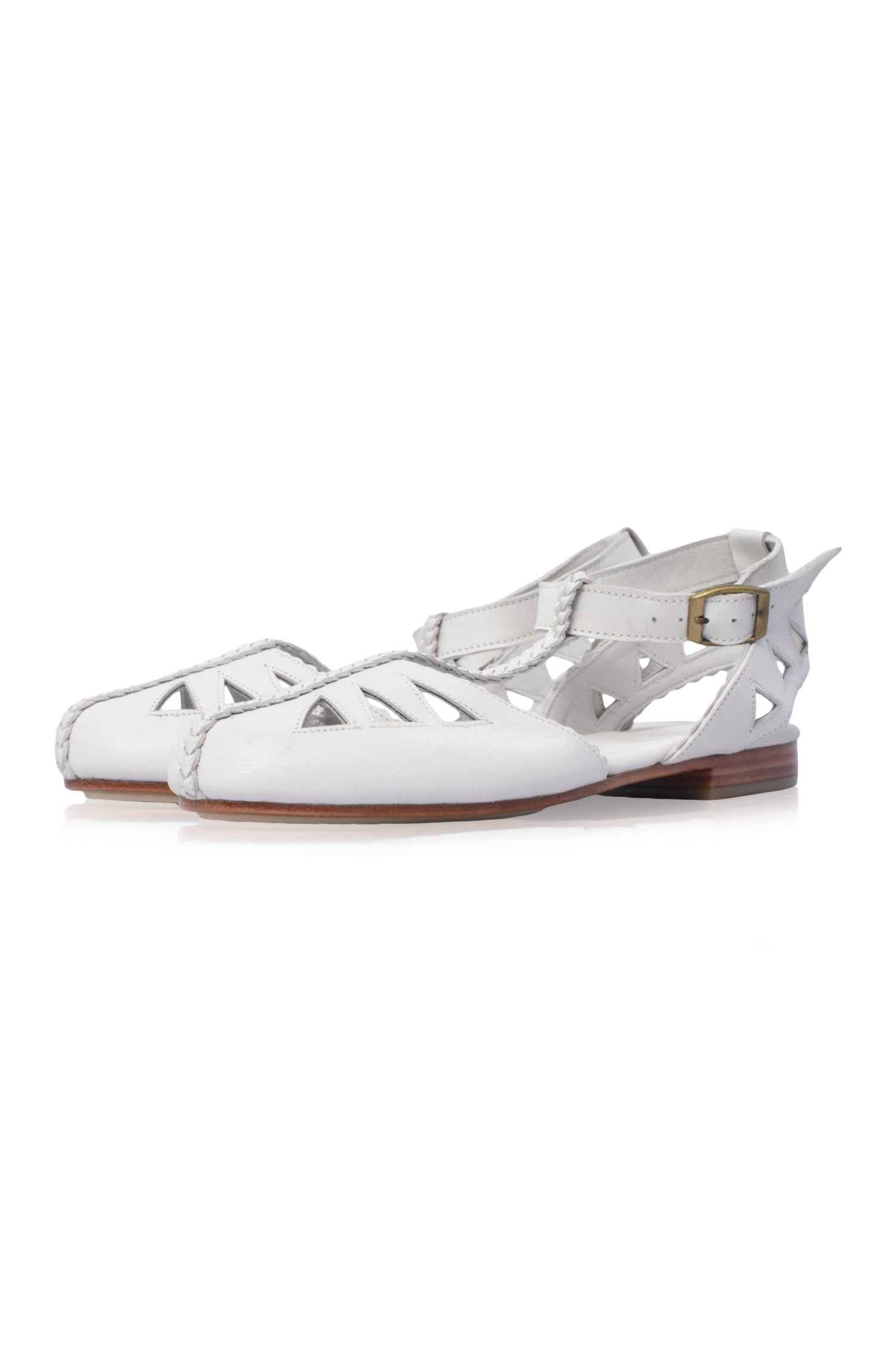 Bounty T-Strap Leather Sandals-thumbmail-3