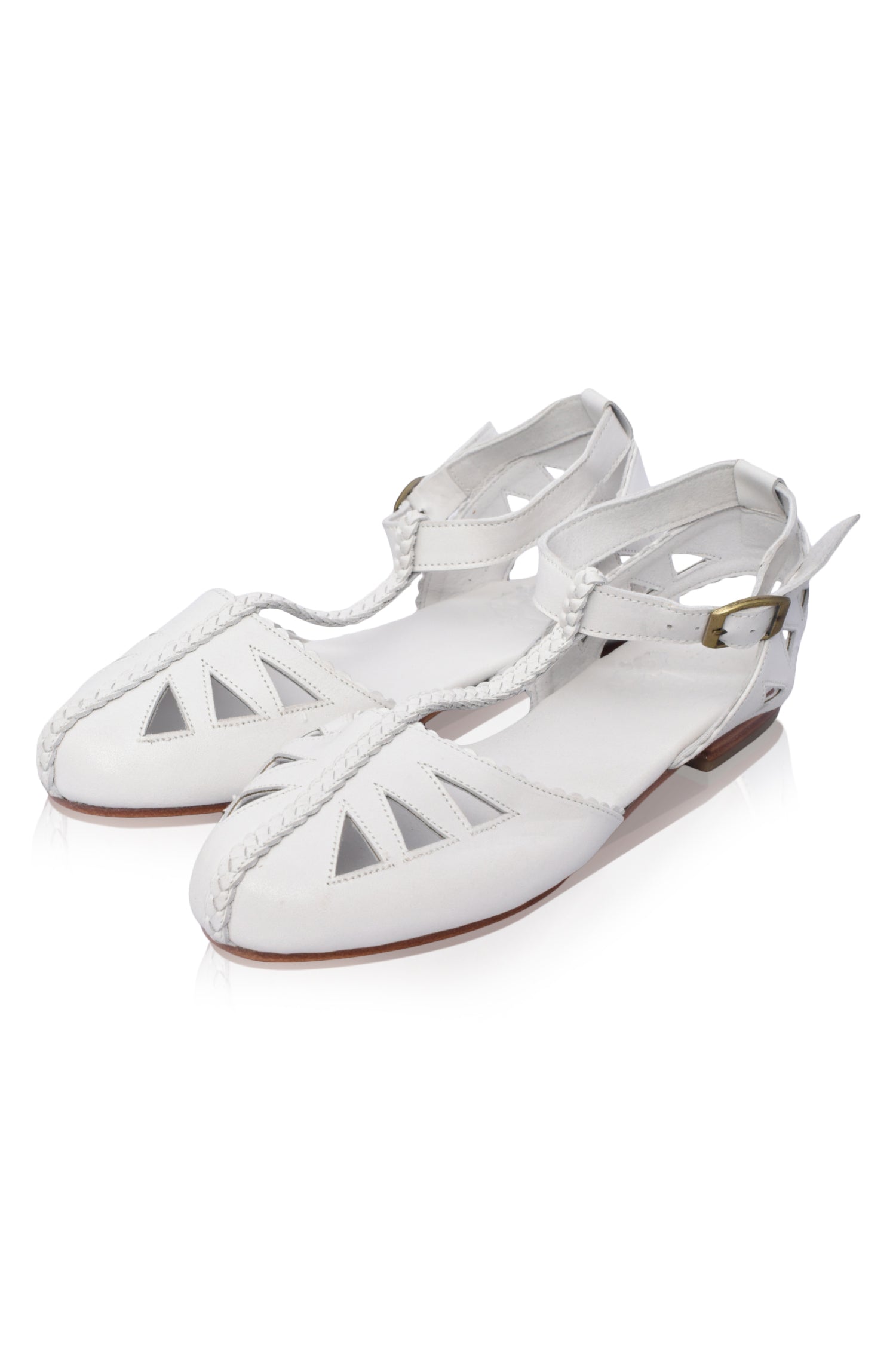 Bounty T-Strap Leather Sandals-thumbmail-5