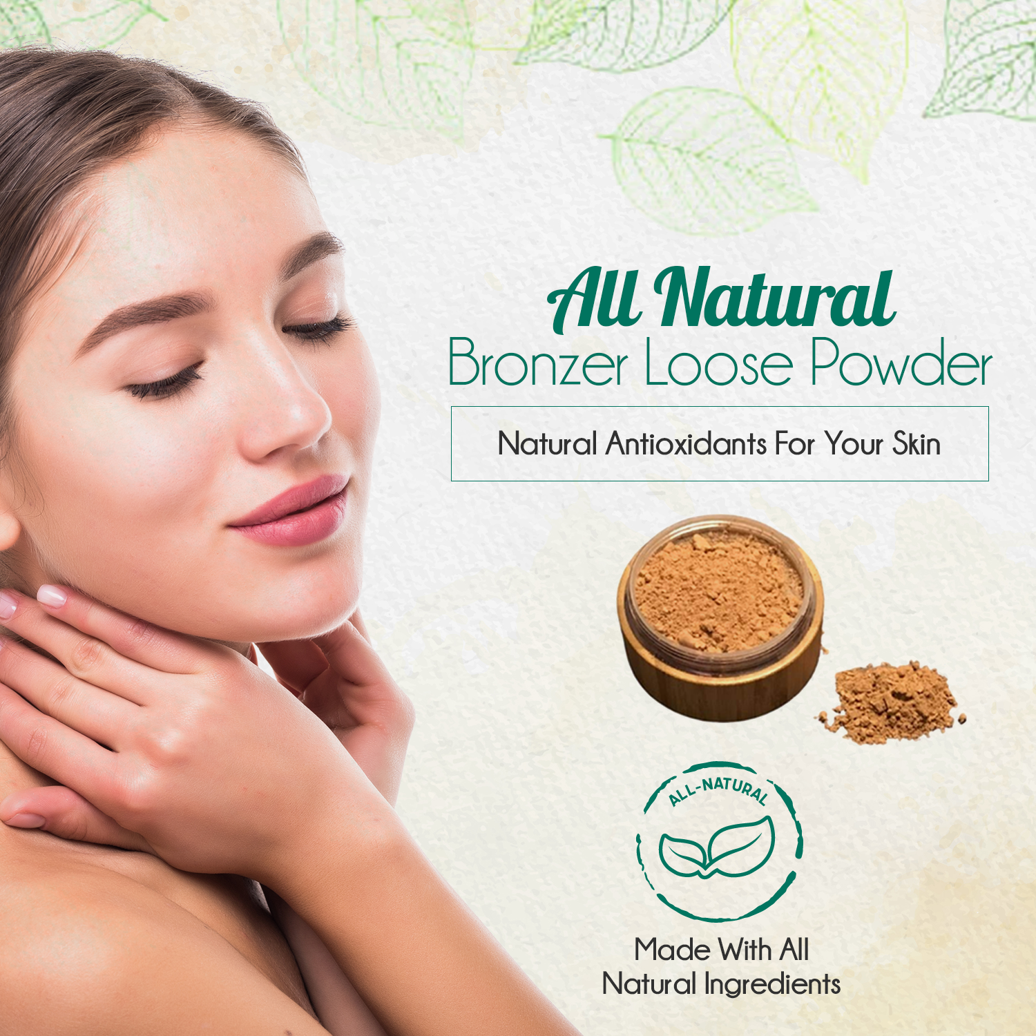 All-Natural Bronzer Loose Powder. Eco-Friendly-thumbmail-1