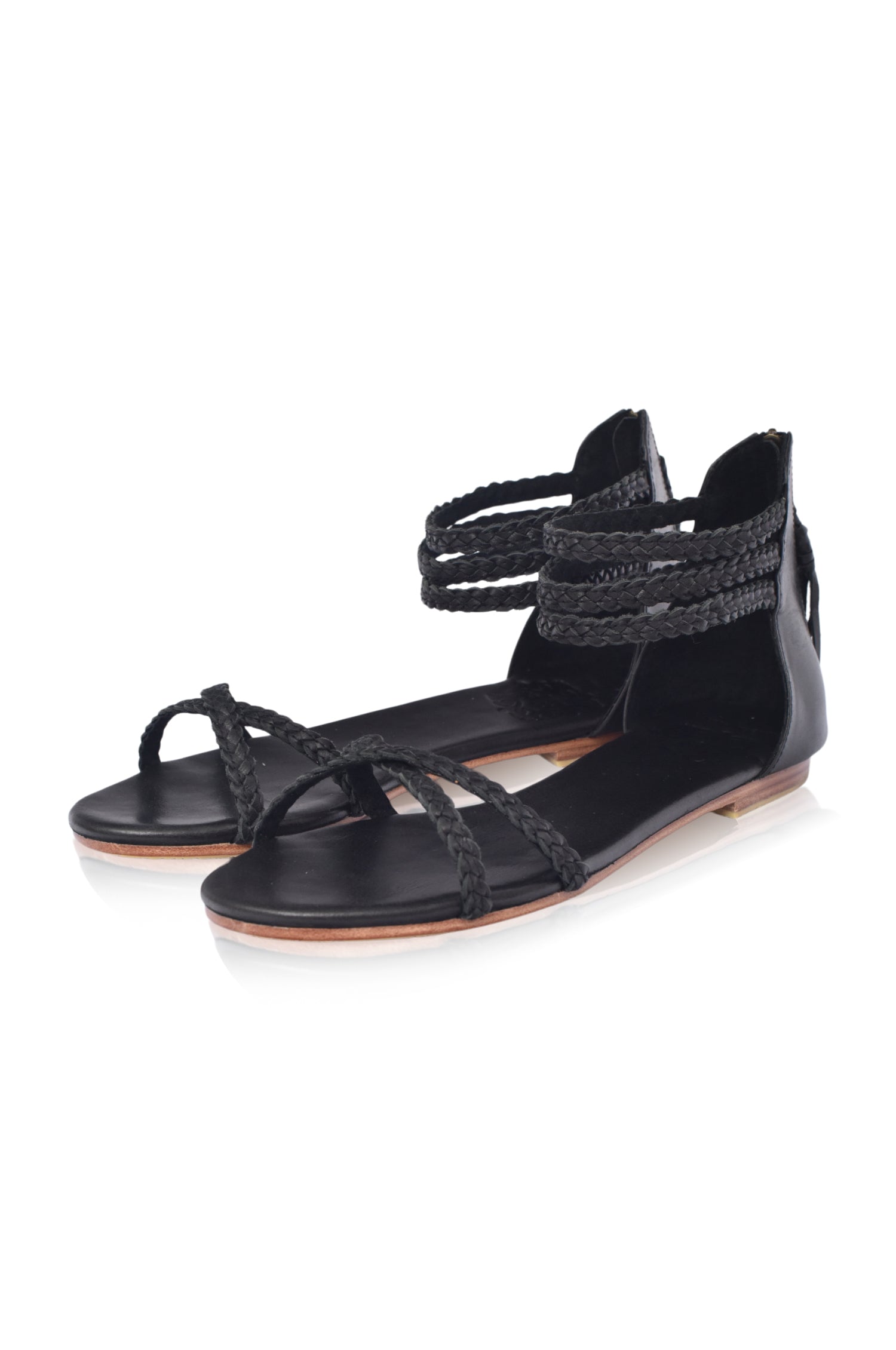 Calypso Braided Leather Sandals-thumbmail-6