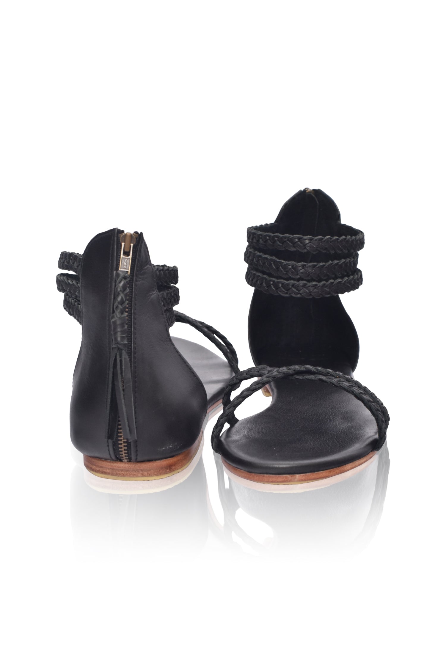 Calypso Braided Leather Sandals-thumbmail-5