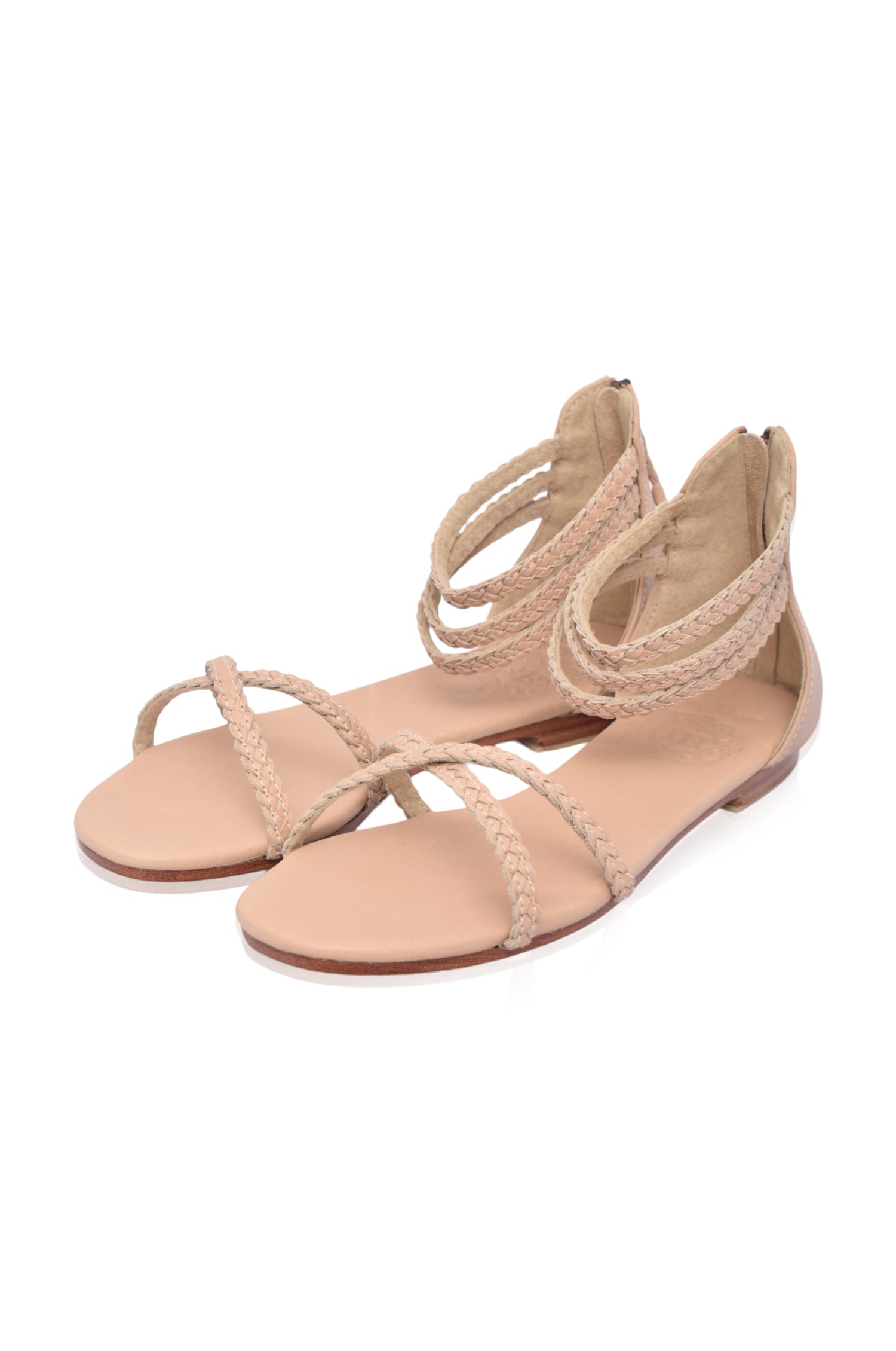 Calypso Braided Leather Sandals-thumbmail-4