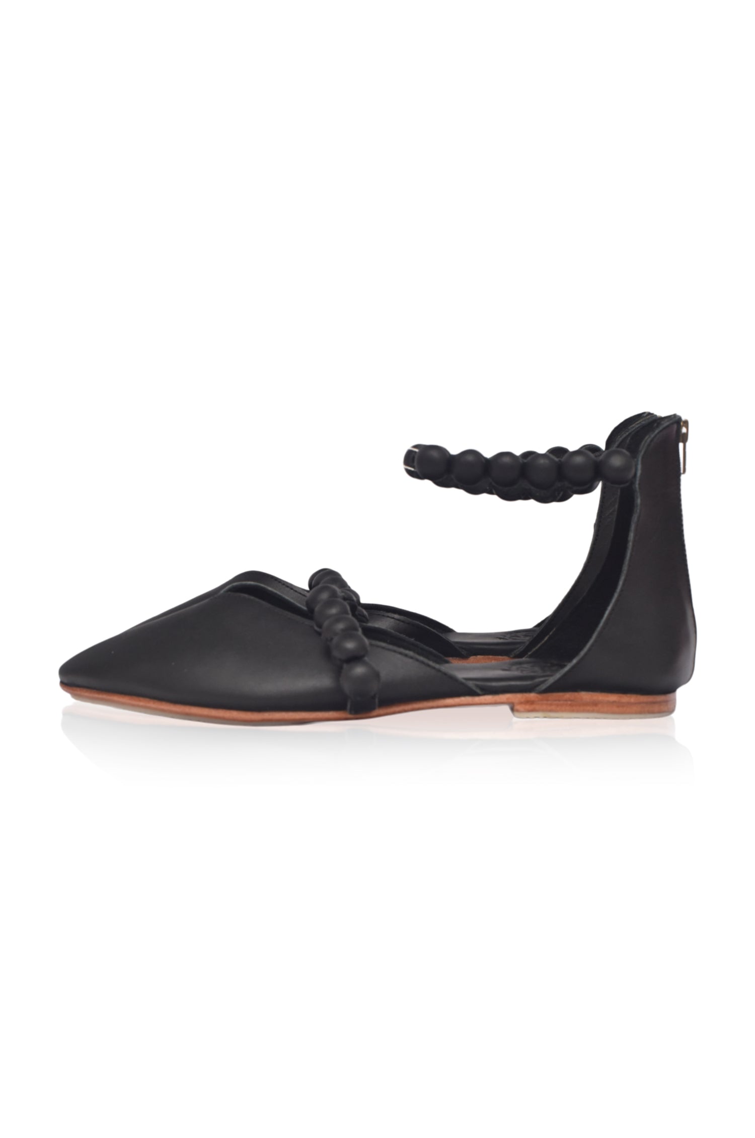 Carmella Pointy Toe Leather Flats-thumbmail-6