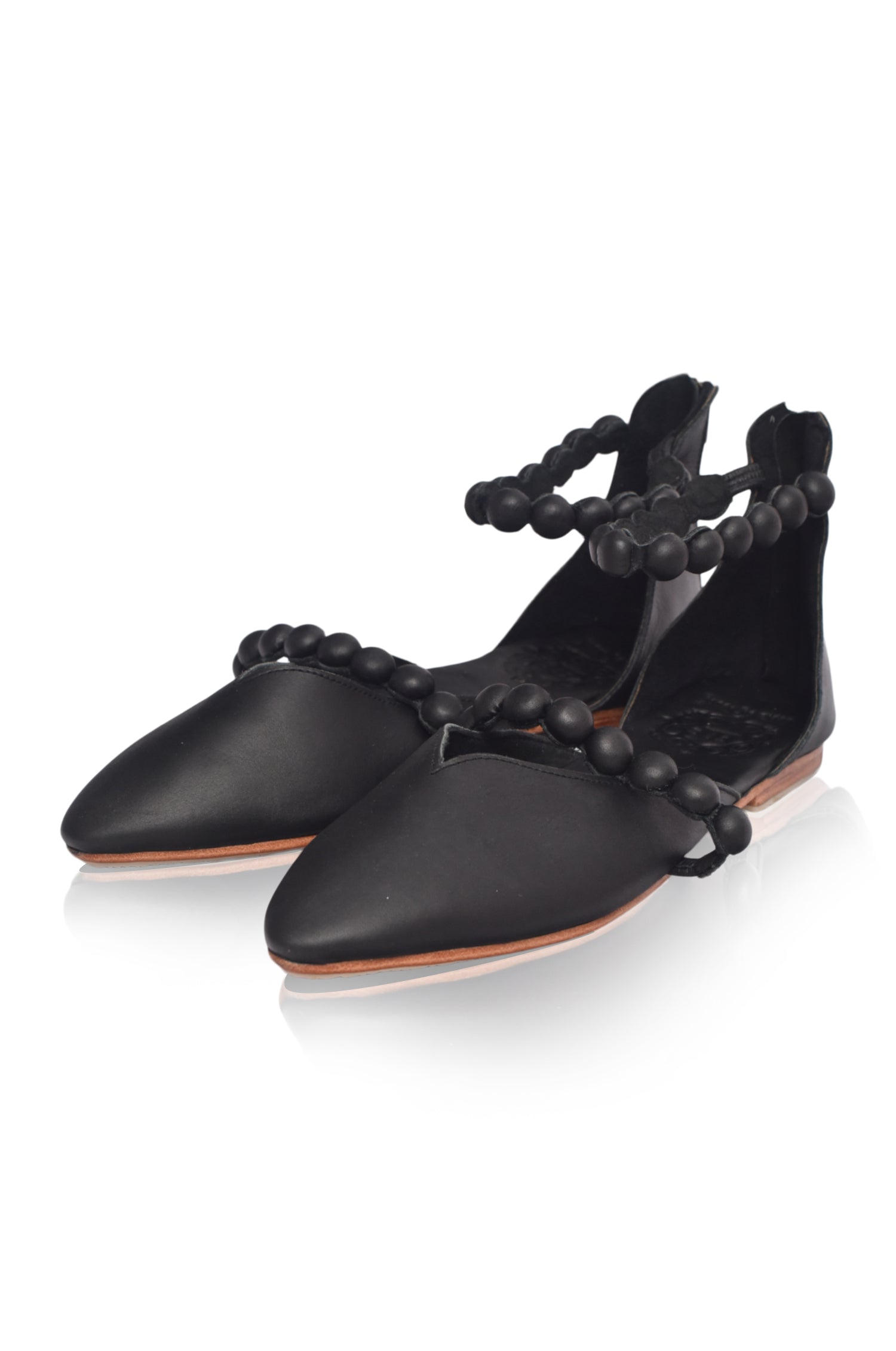 Carmella Pointy Toe Leather Flats-thumbmail-1