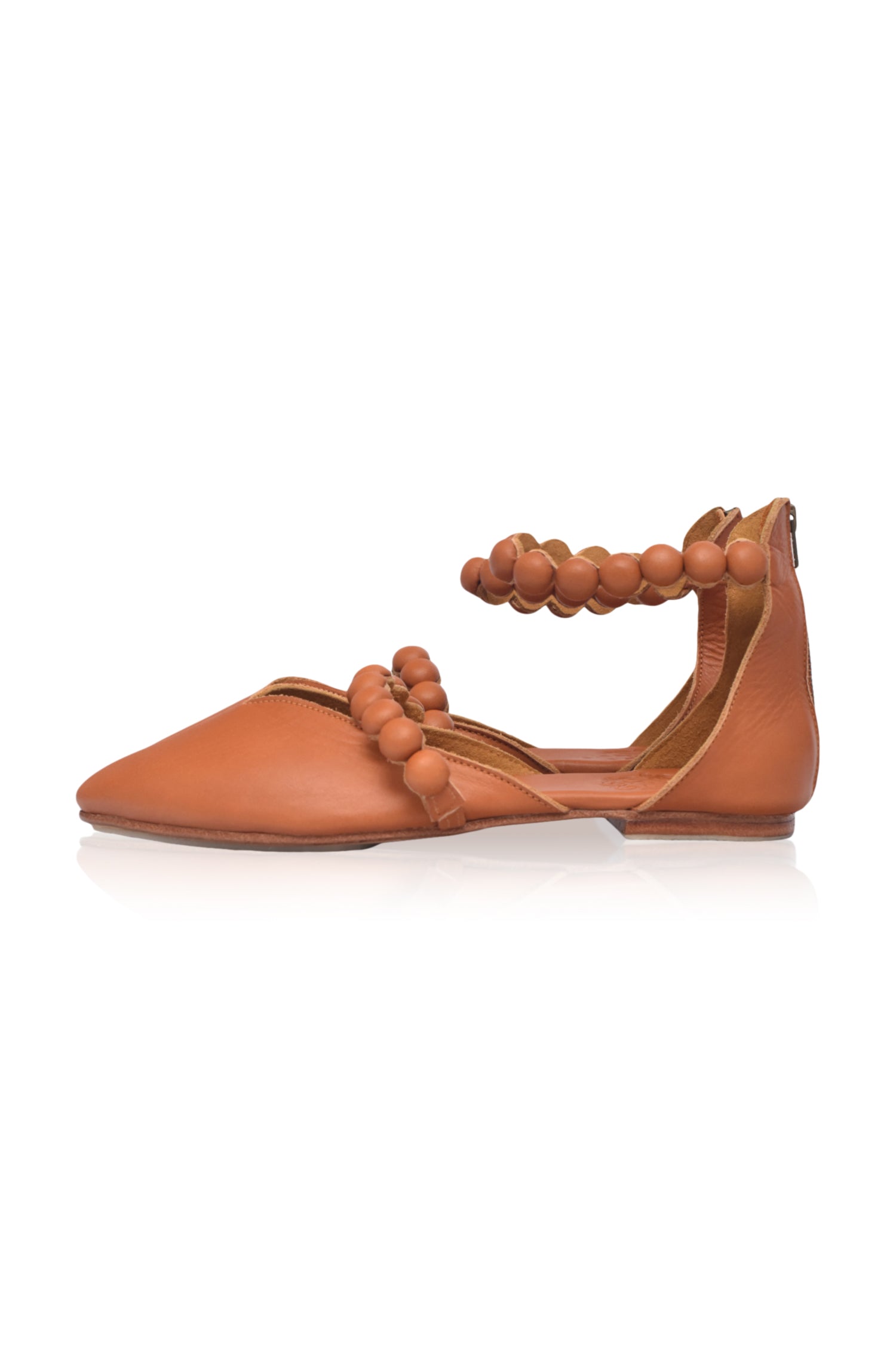 Carmella Pointy Toe Leather Flats-thumbmail-2