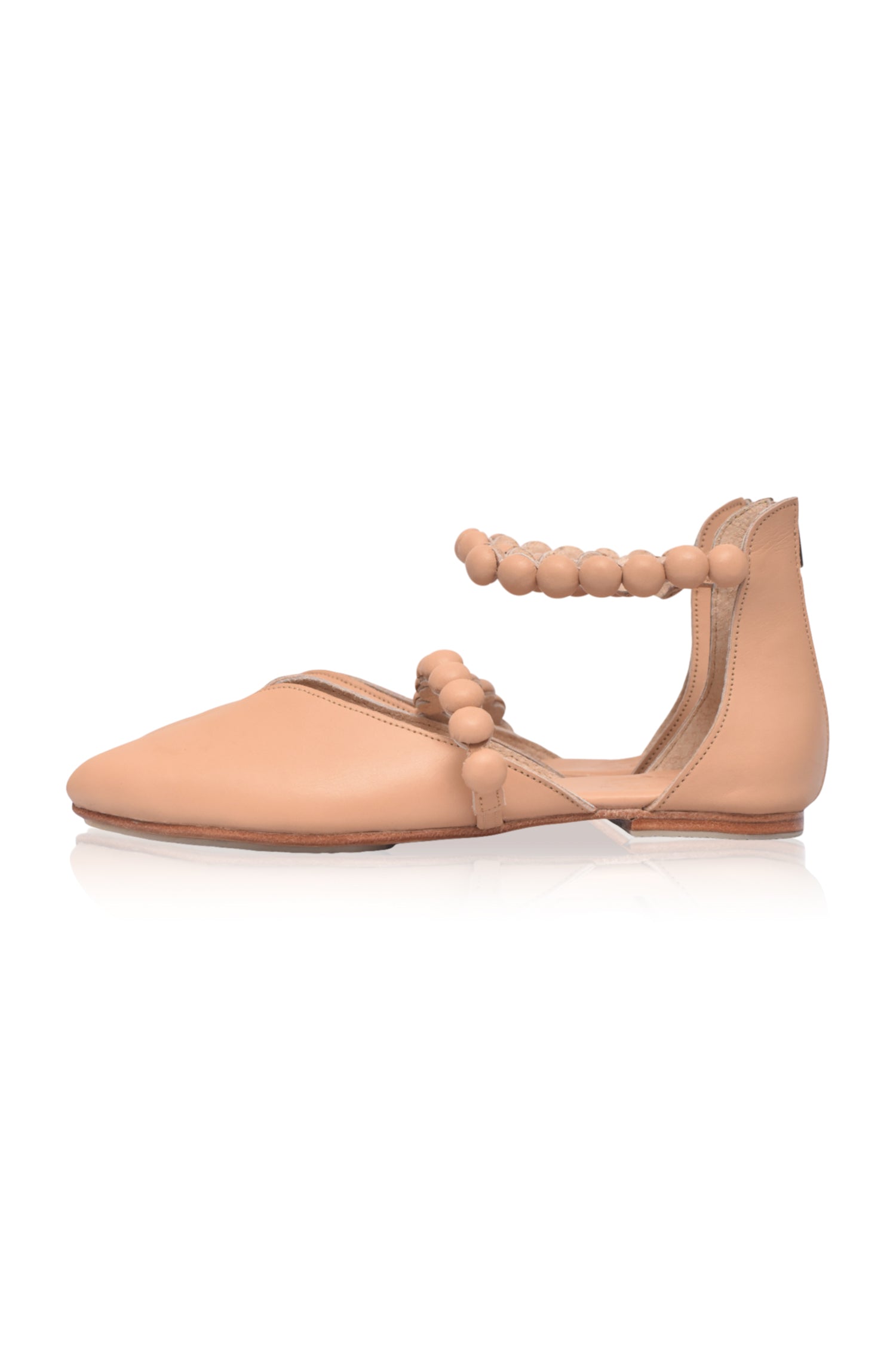 Carmella Pointy Toe Leather Flats-thumbmail-3
