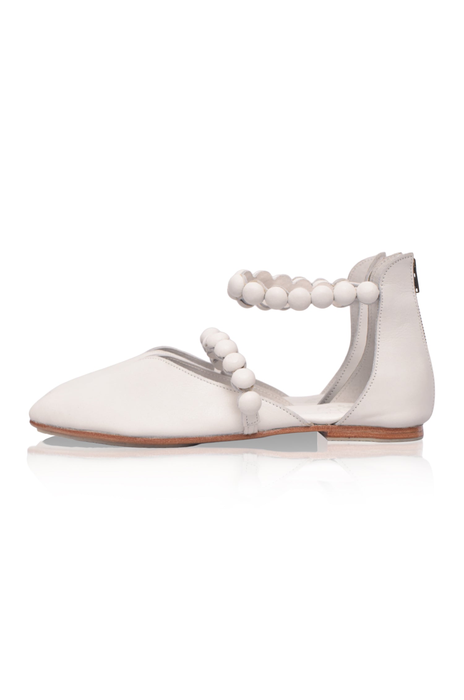 Carmella Pointy Toe Leather Flats-thumbmail-7