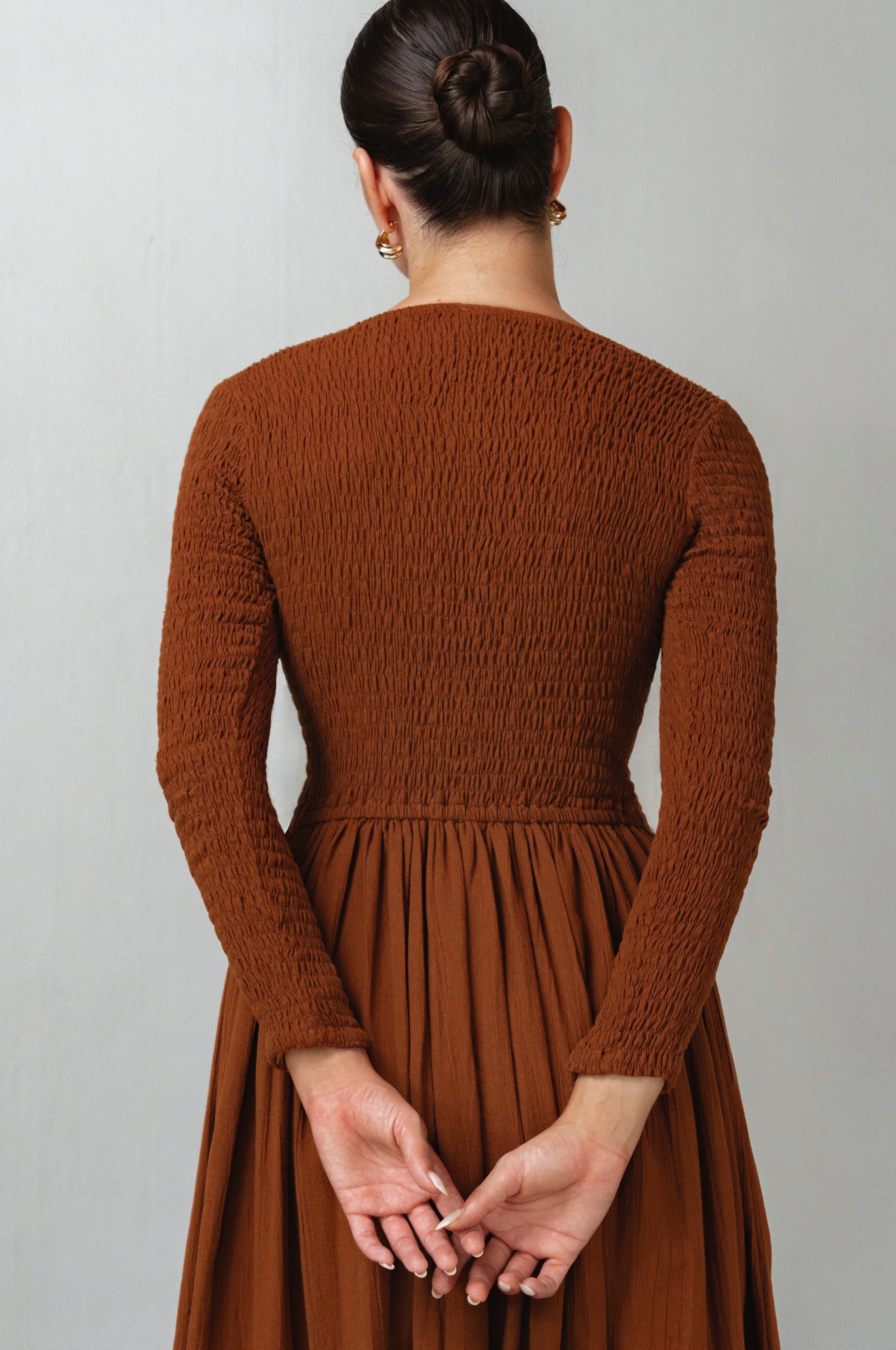 Chantilly Long Sleeve Smocked Dress-thumbmail-12