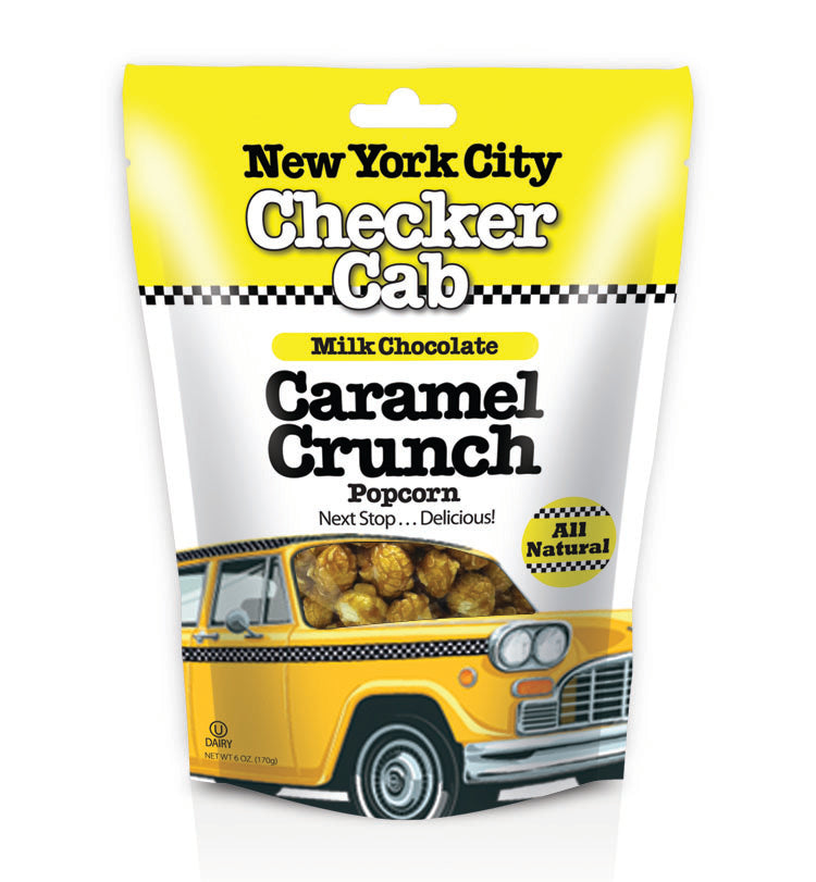 NYC Checker Cab Popcorn – Milk Chocolate Caramel Crunch, 3 Bag Set-thumbmail-2