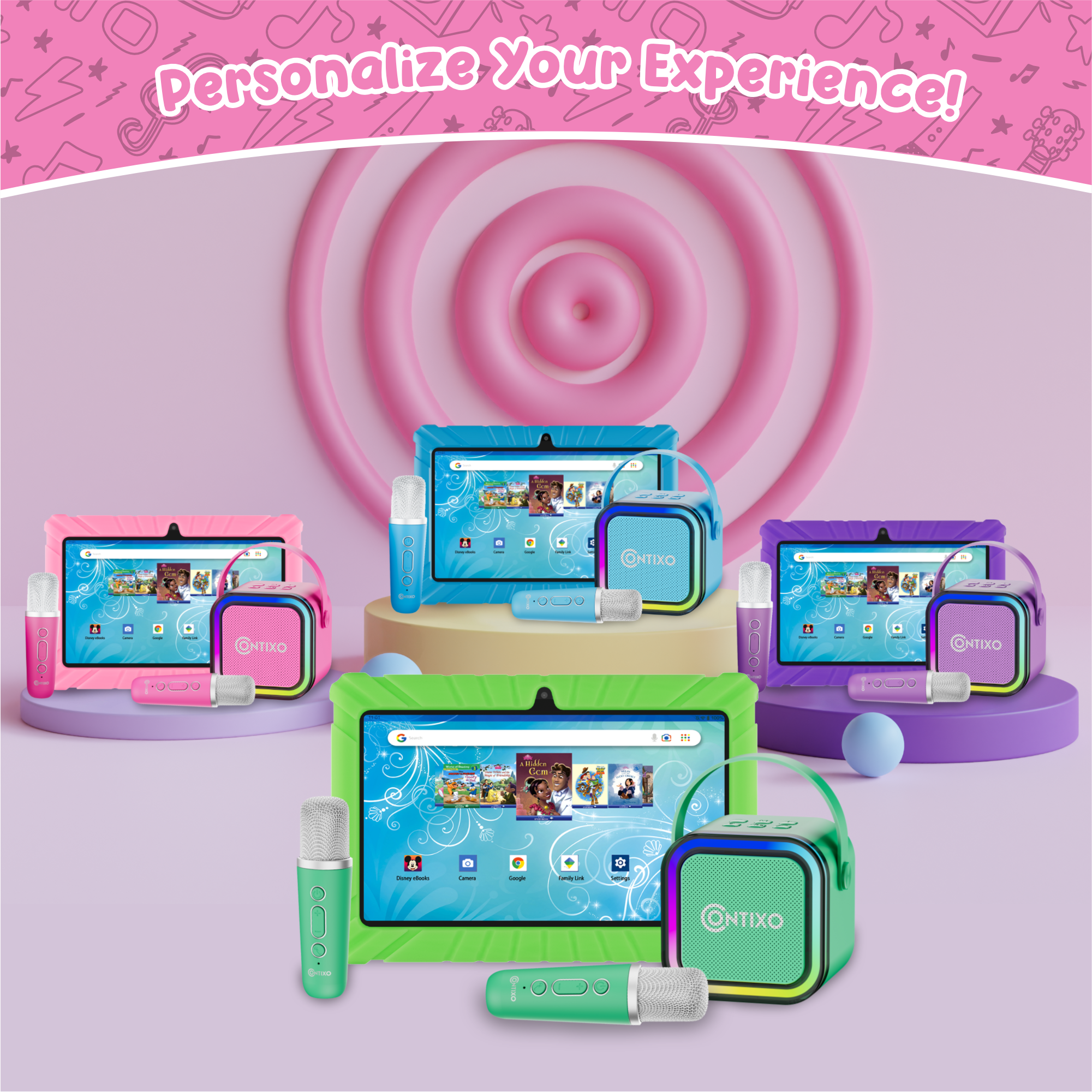 Contixo V8 7" Kids Tablet With Kids Bluetooth Karaoke and Two Microphones-thumbmail-23