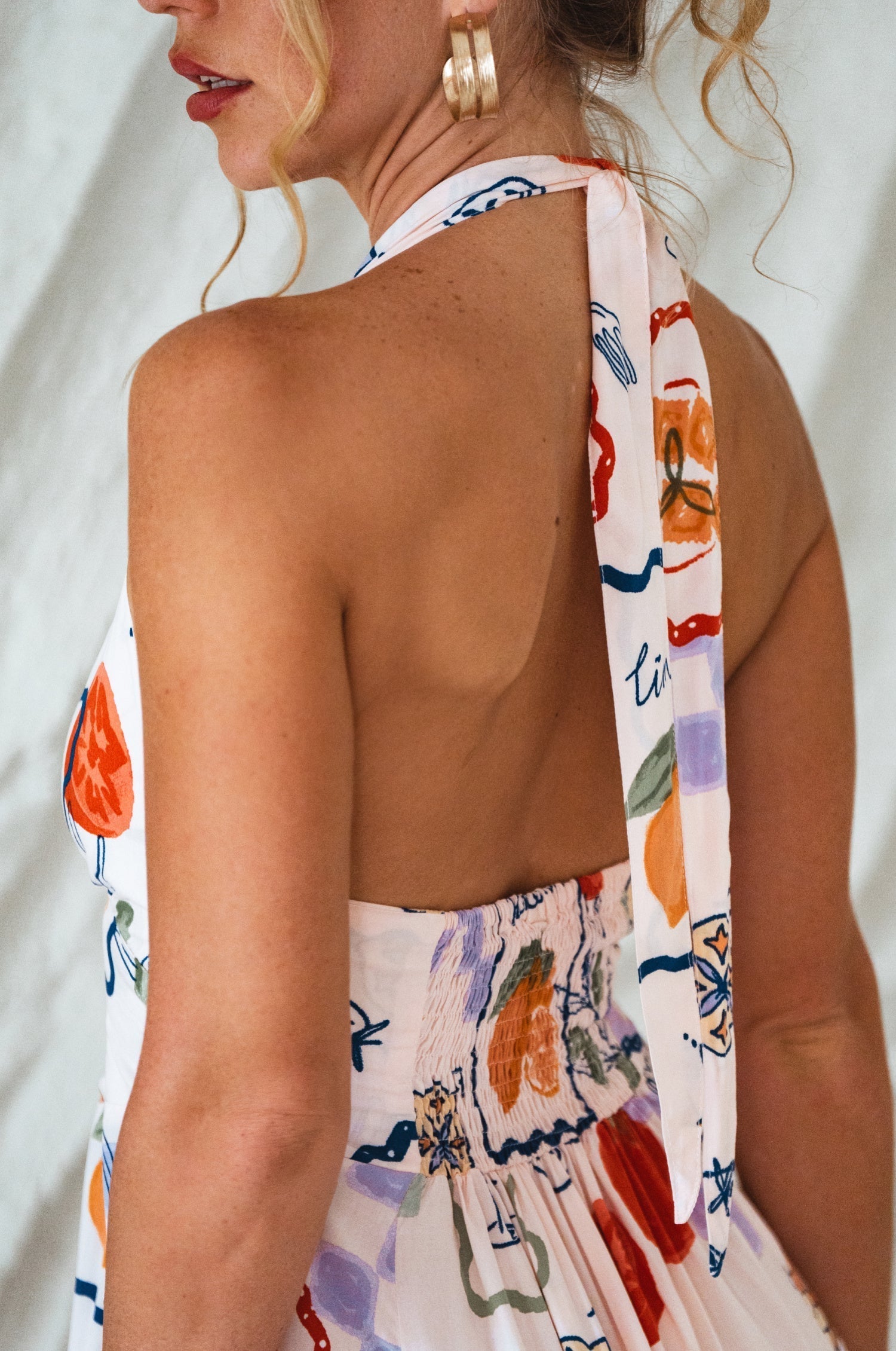 Costa Brava Halterneck Maxi Dress-thumbmail-3