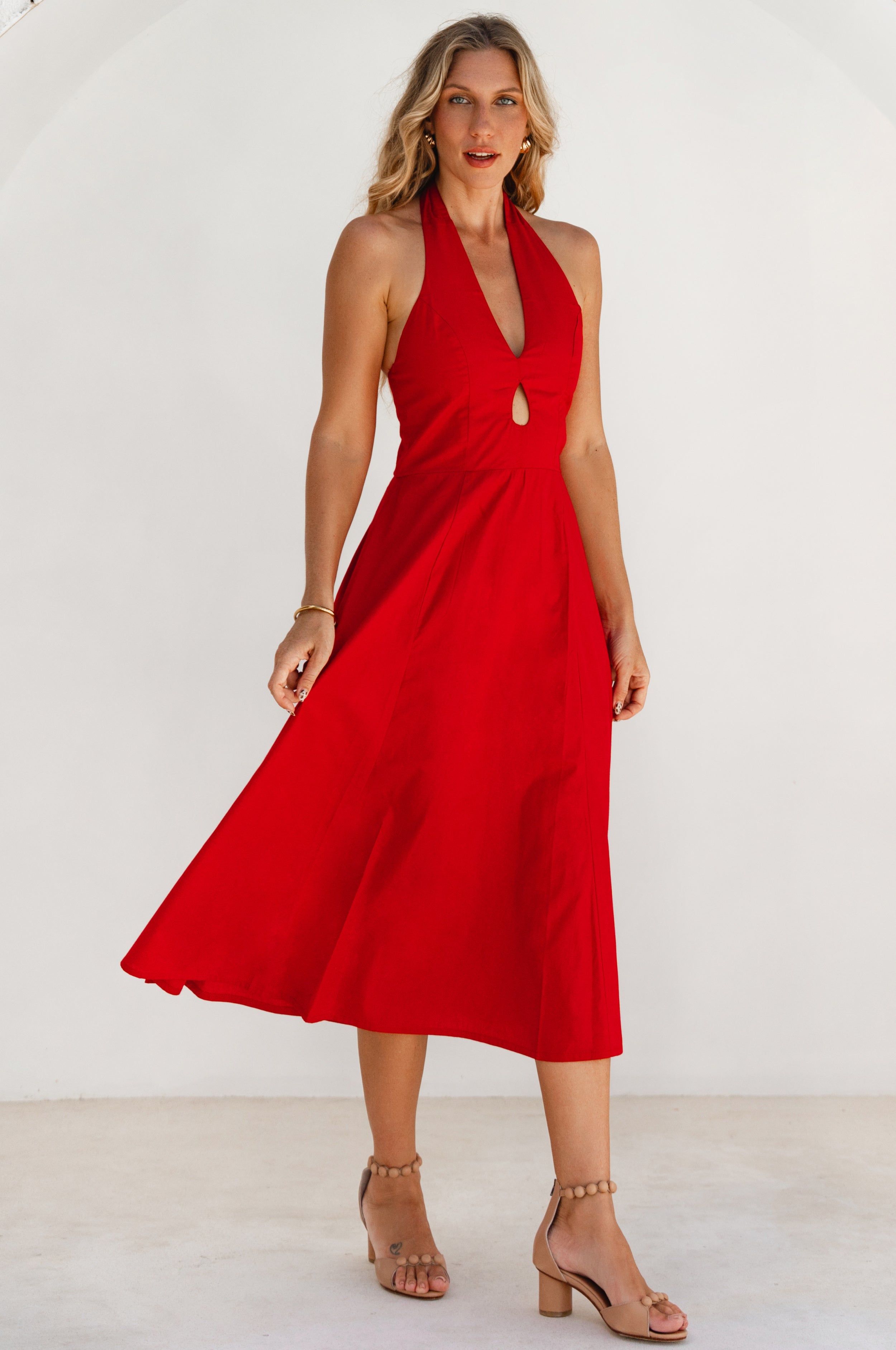 Costa Del Sol Halterneck Cotton Dress-thumbmail-10