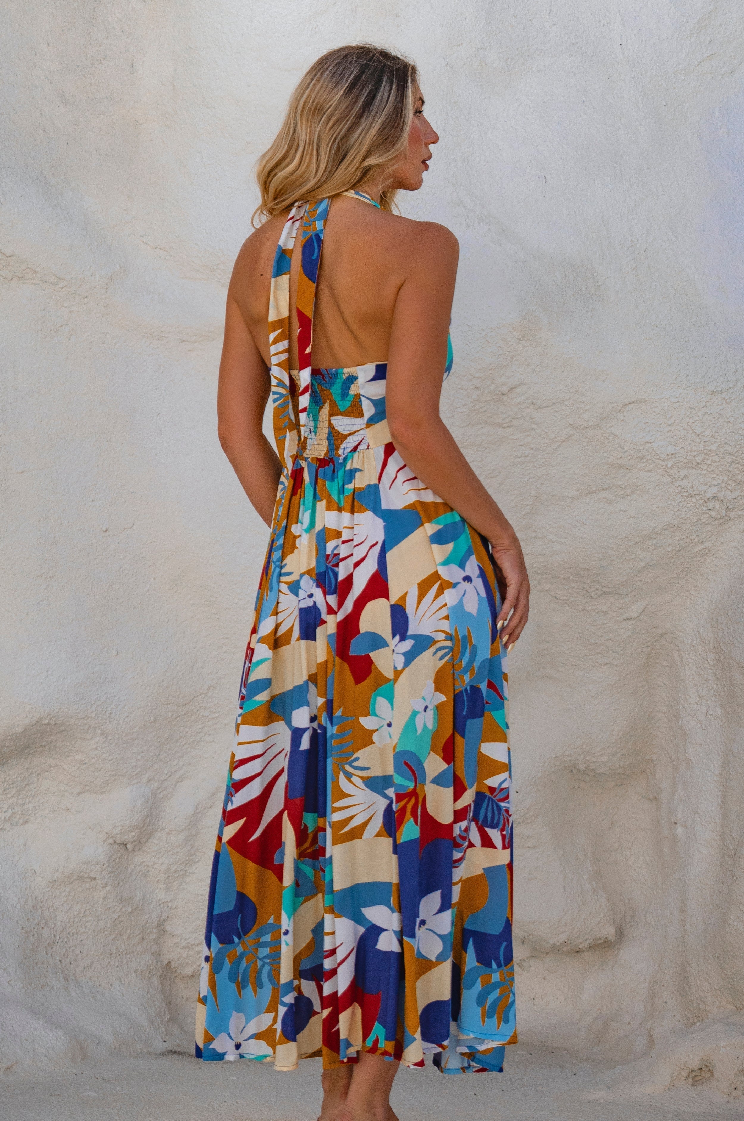 Costa Brava Halterneck Maxi Dress-thumbmail-6