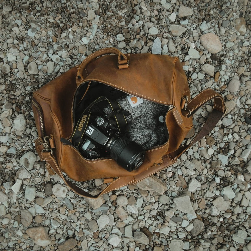 The Dagny Weekender | Large Leather Duffle Bag-thumbmail-6