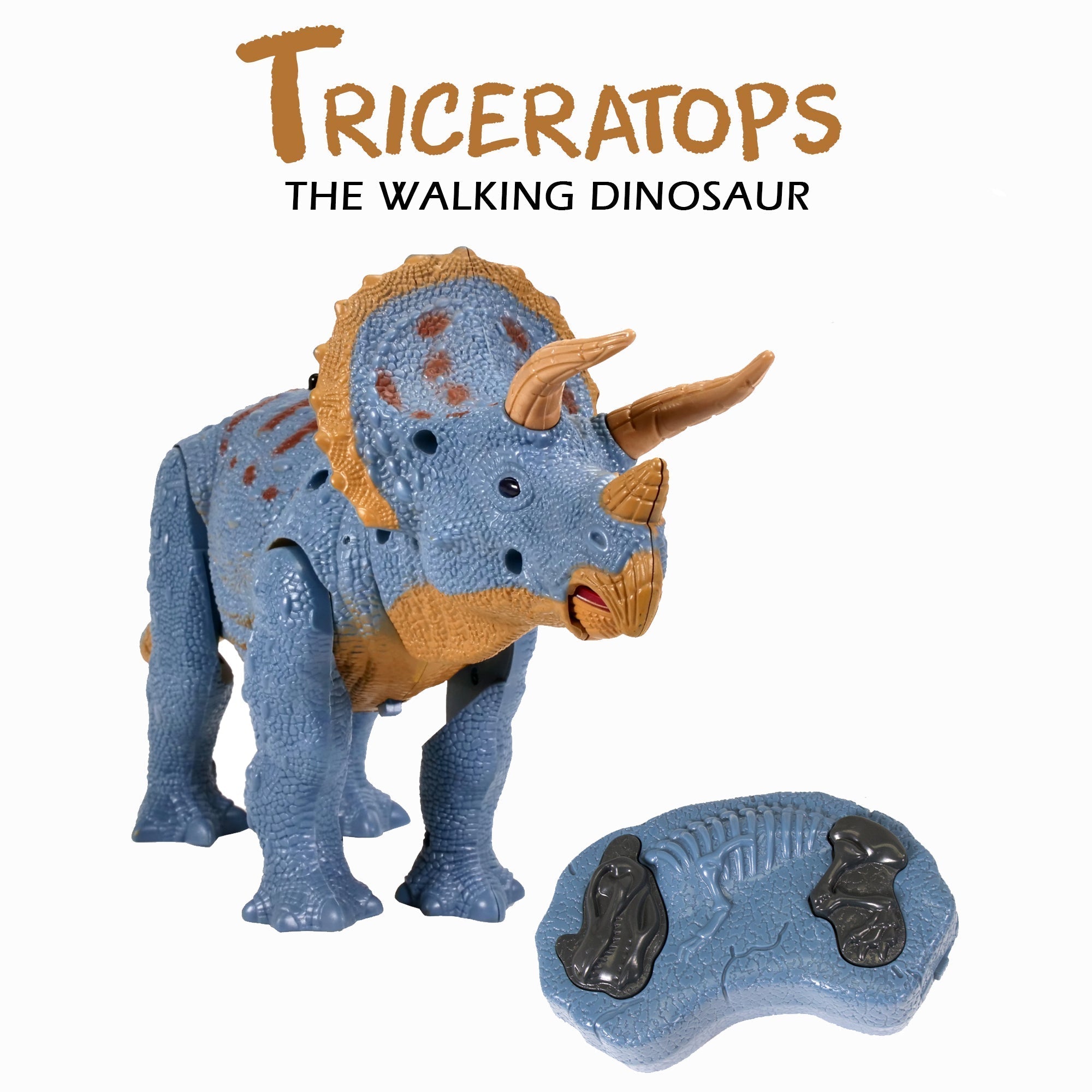 Contixo DR2 Remote Control RC Walking Triceratops Dinosaur Toy-thumbmail-1