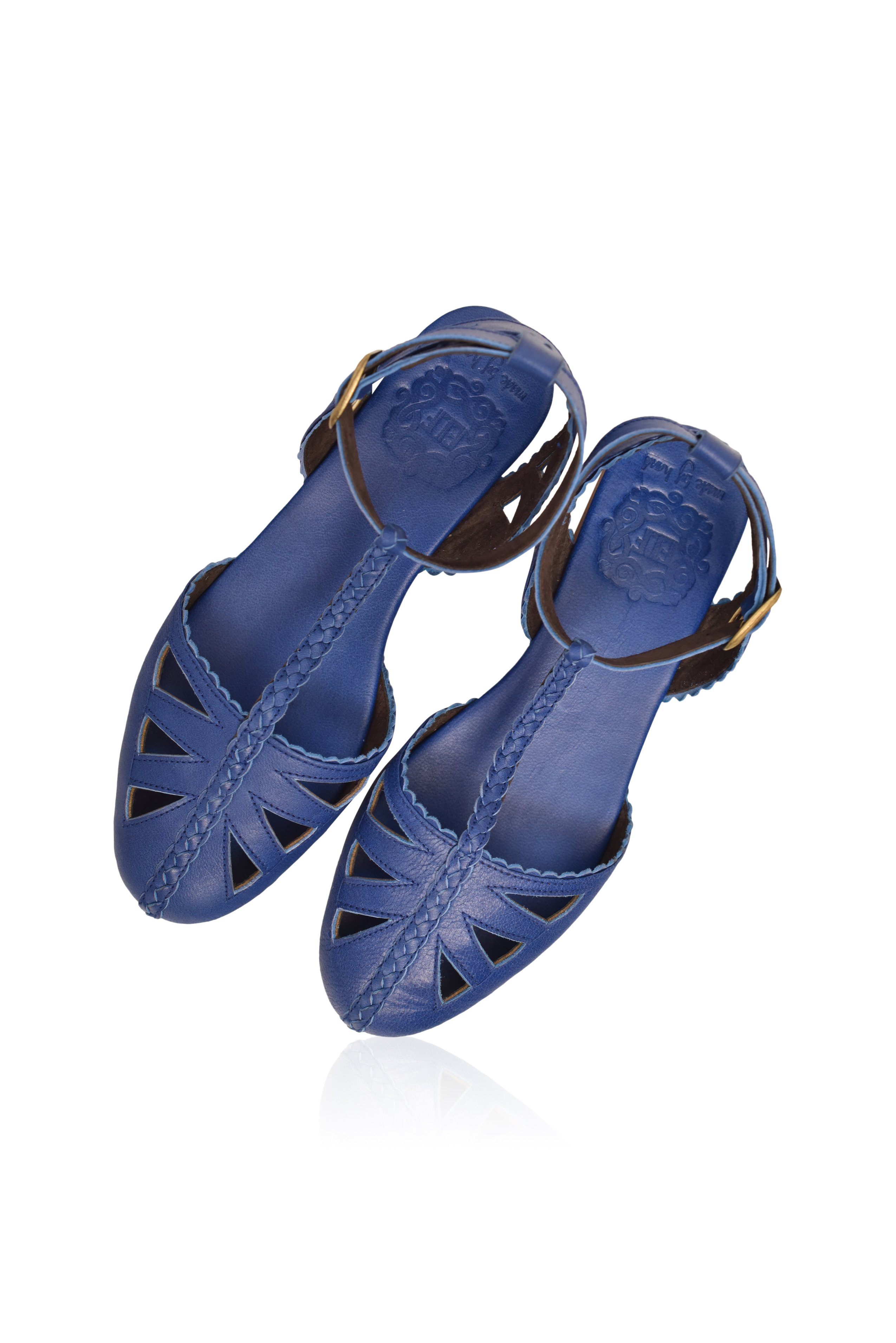 Bounty T-Strap Leather Sandals-thumbmail-4