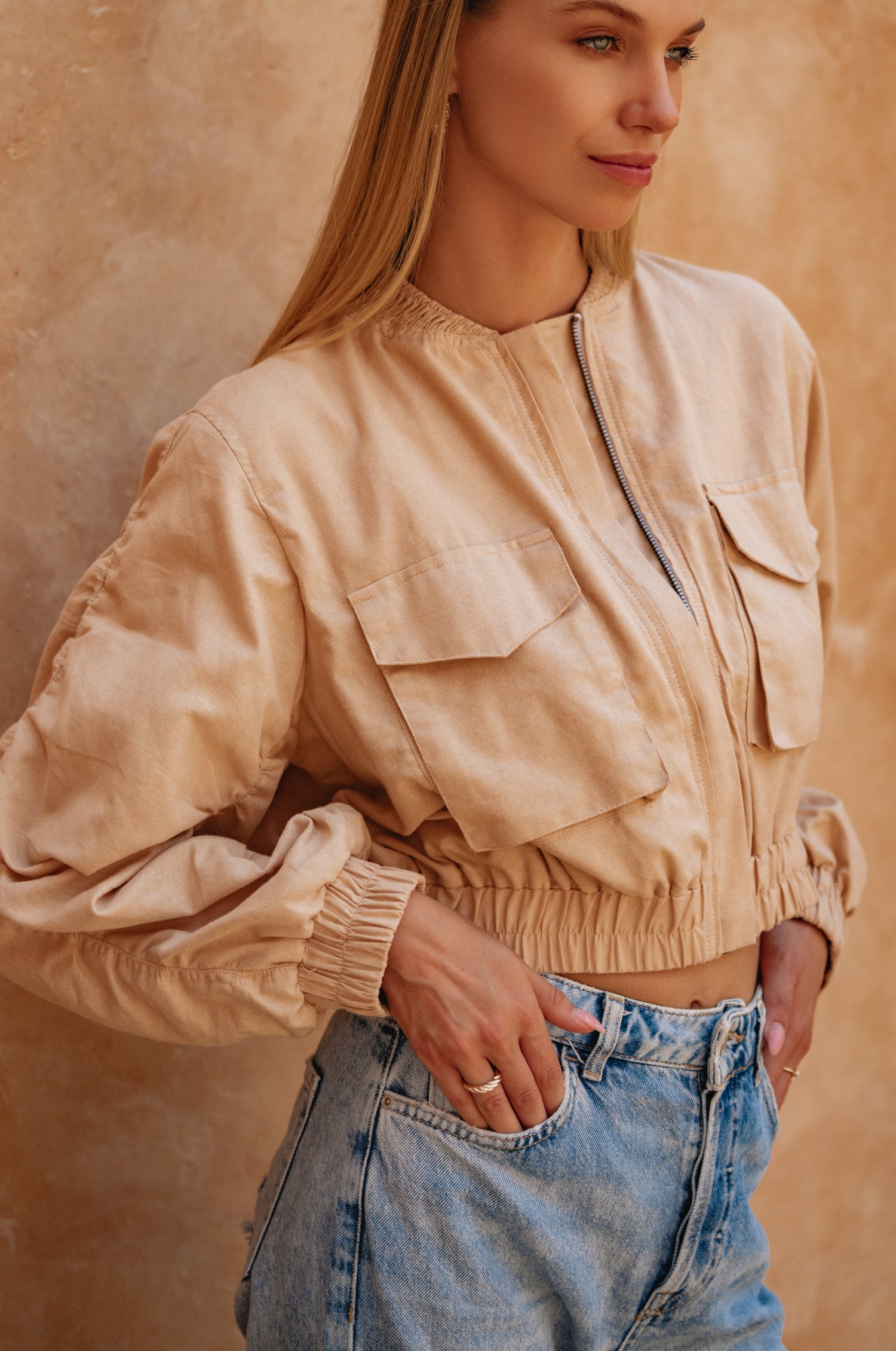 Denver Linen Bomber Jacket-thumbmail-8