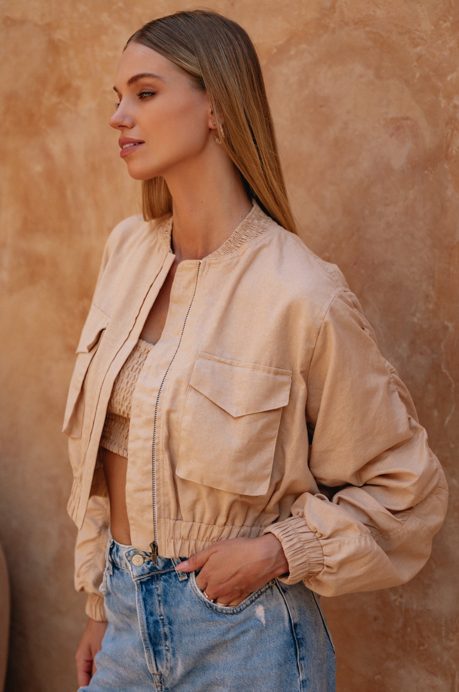 Denver Linen Bomber Jacket-thumbmail-11