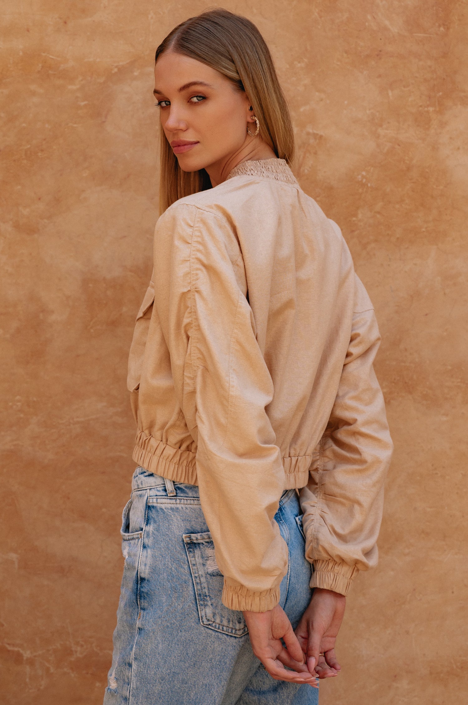 Denver Linen Bomber Jacket-thumbmail-10