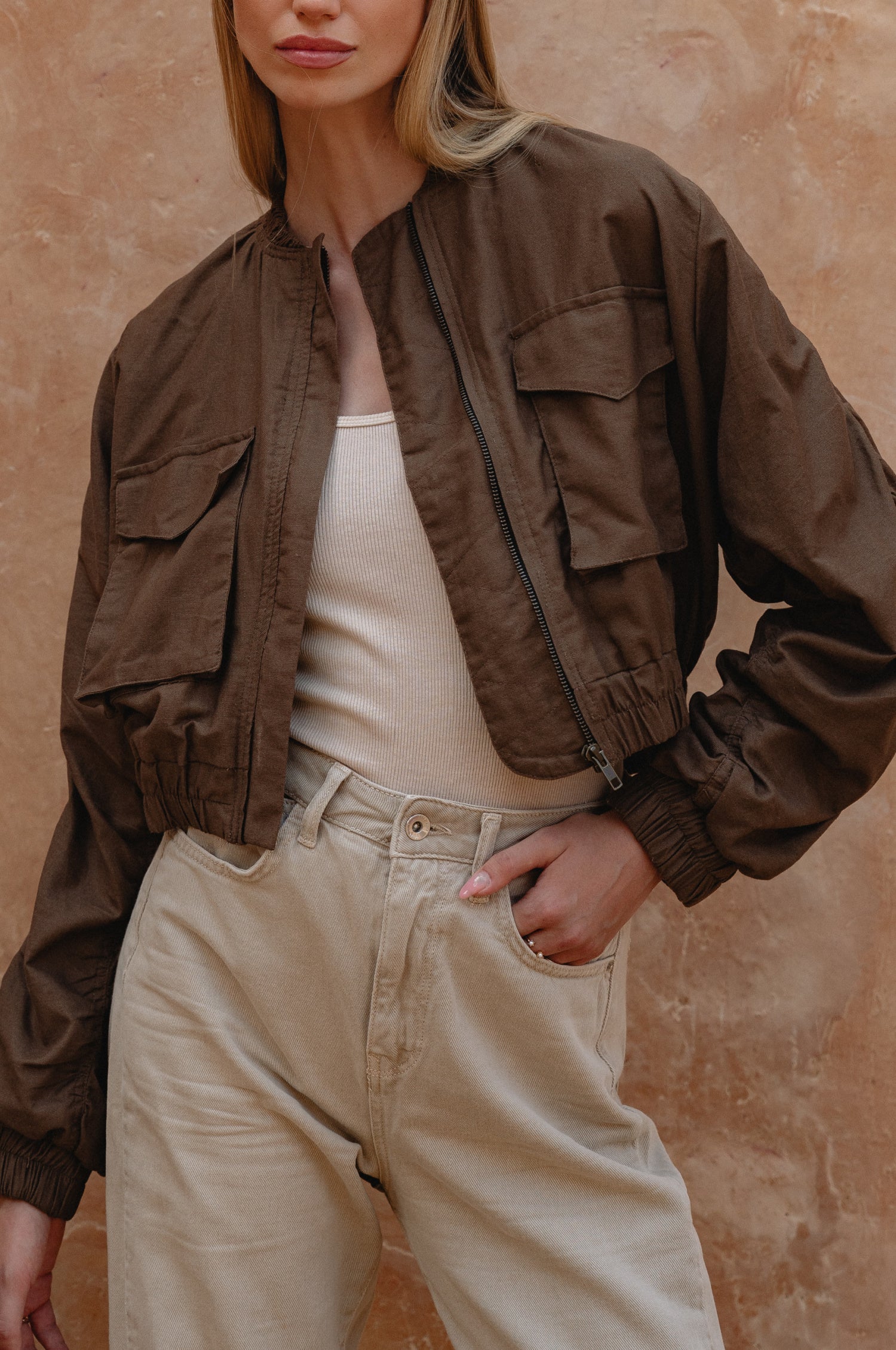 Denver Linen Bomber Jacket-thumbmail-5
