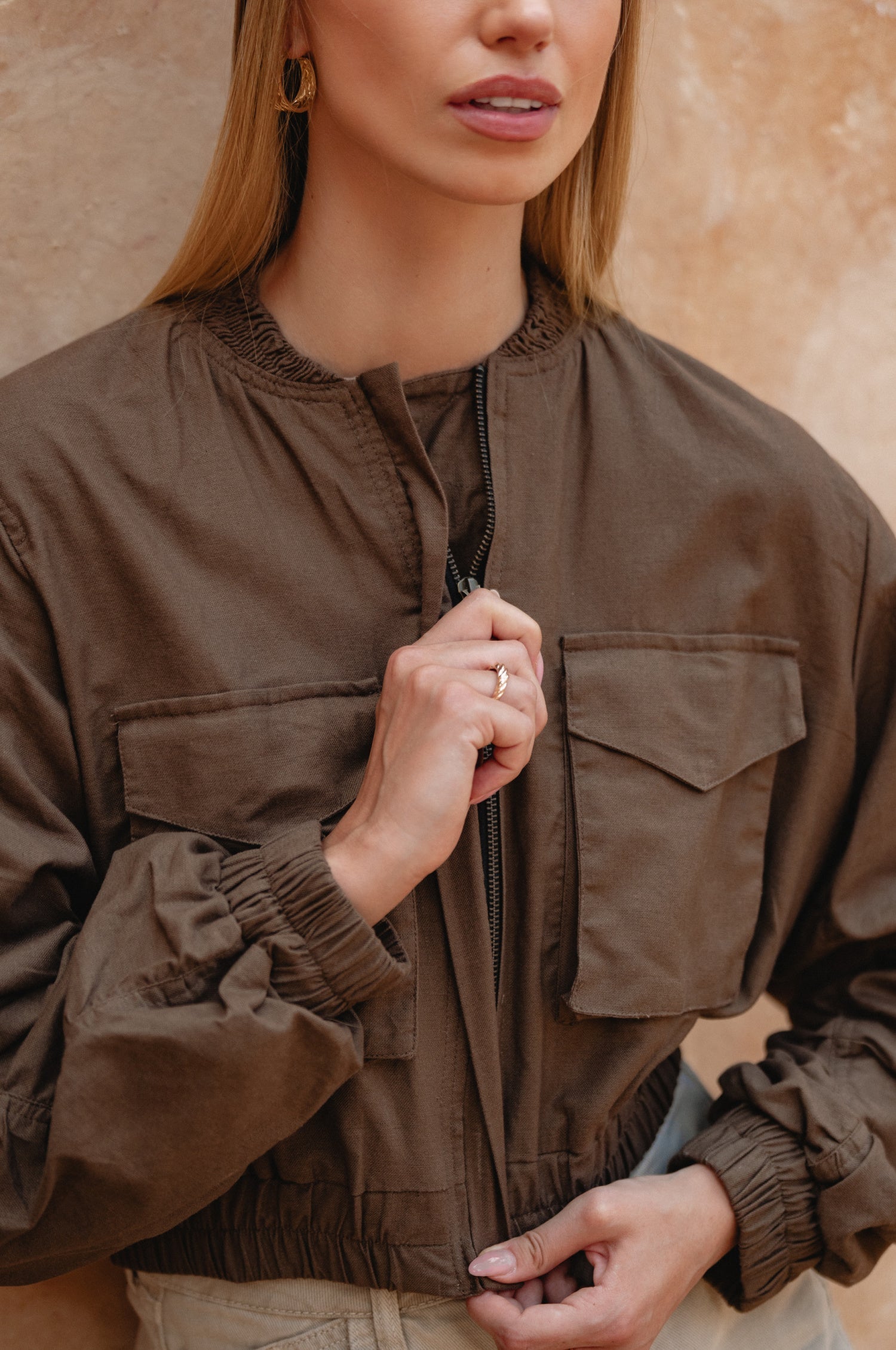 Denver Linen Bomber Jacket-thumbmail-2