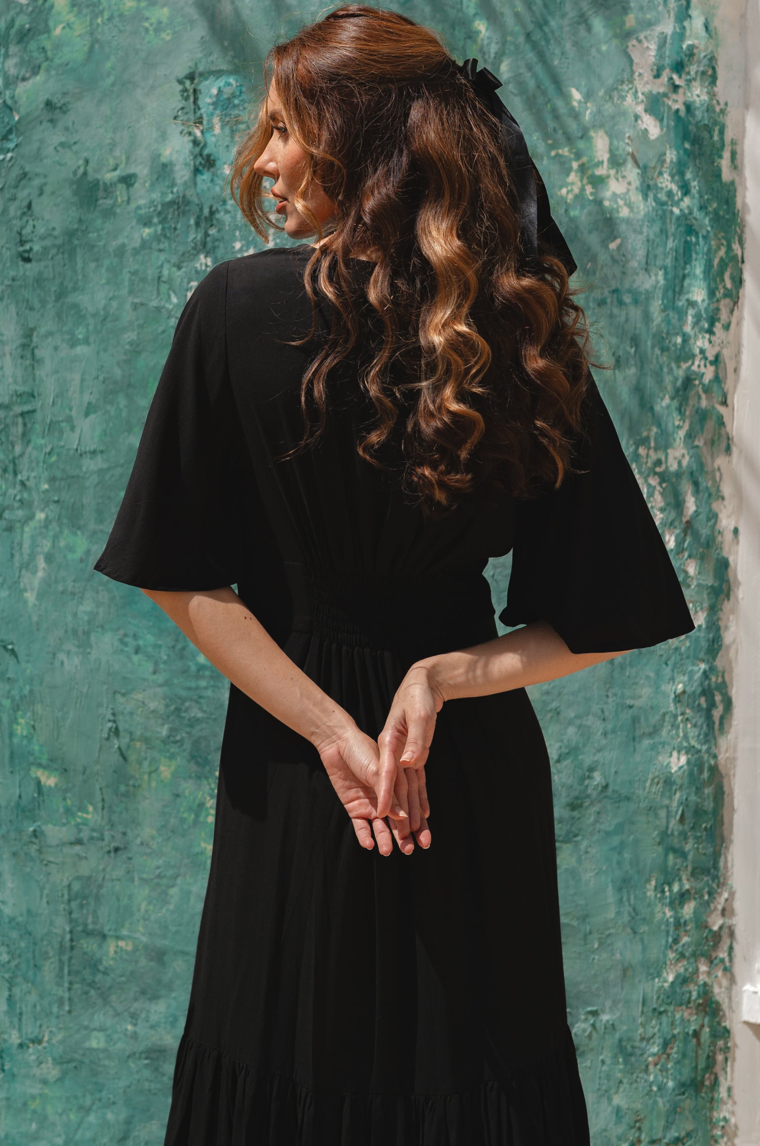 Donna Button Down Midi Dress-thumbmail-6
