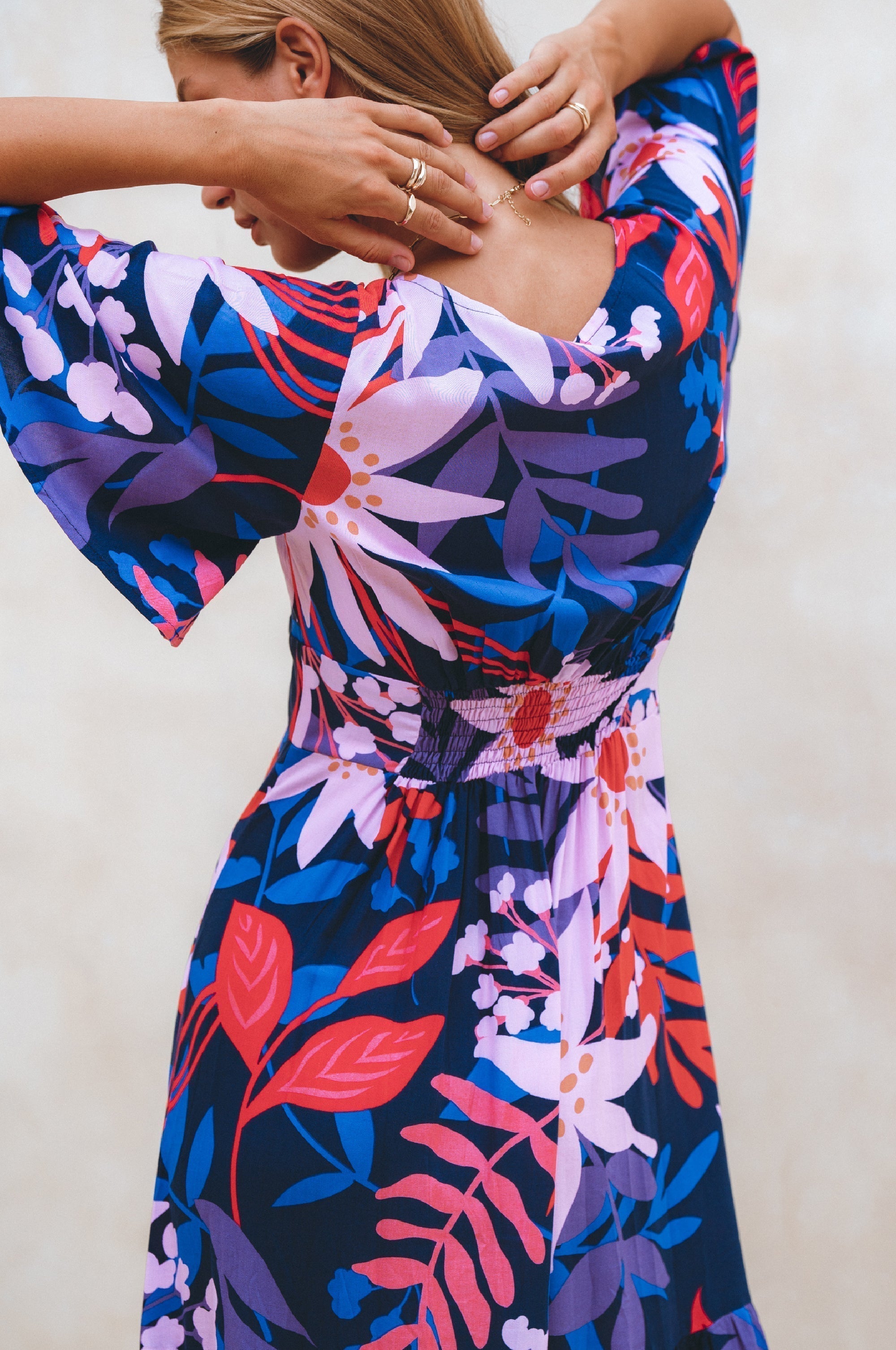 Donna Button Down Midi Dress-thumbmail-10