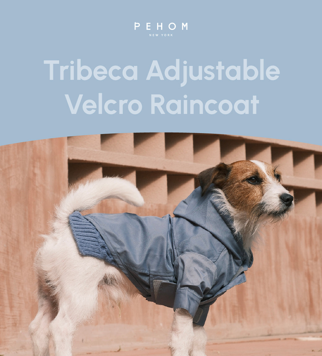 Tribeca Adjustable Velcro Raincoat - Light Blue-thumbmail-9