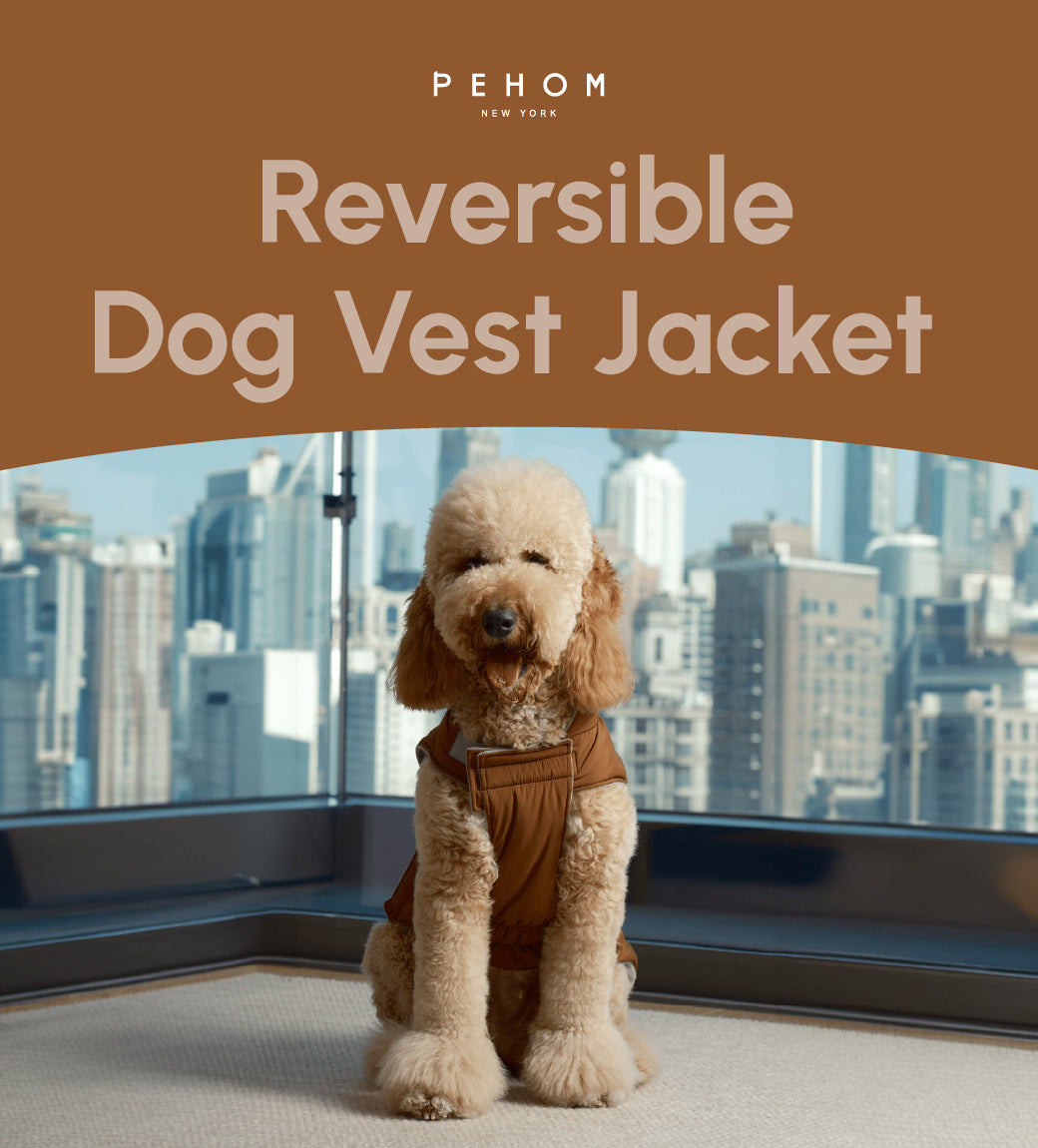 Reversible Dog Vest Jacket - Orange Grey-thumbmail-7