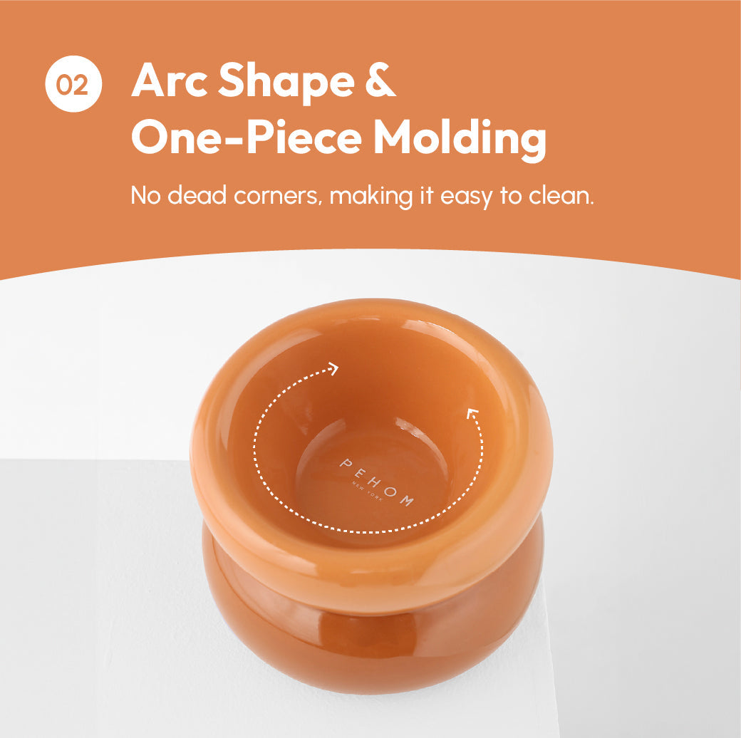 Soufflé Pet Bowl - Amber Orange-thumbmail-9
