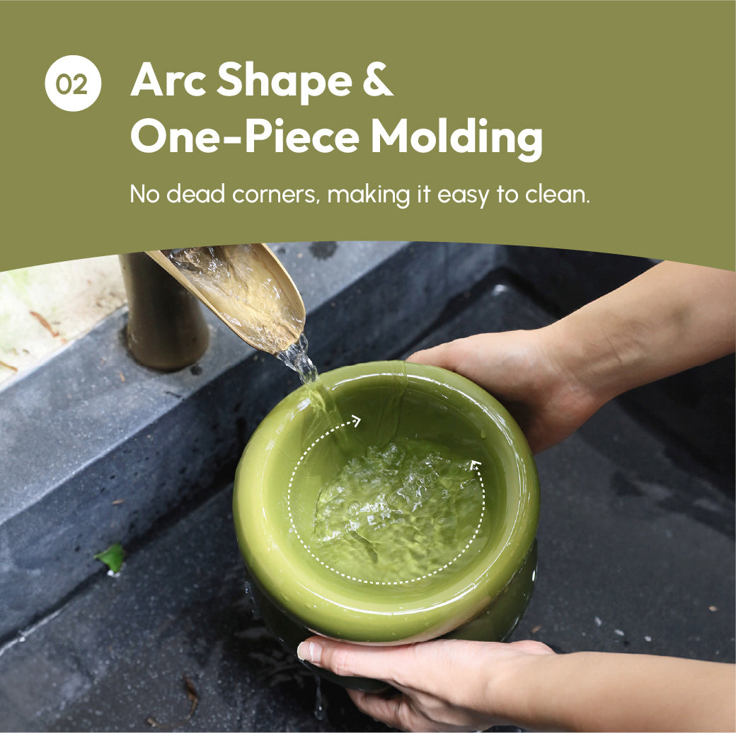 Soufflé Pet Bowl - Avocado Green-thumbmail-7