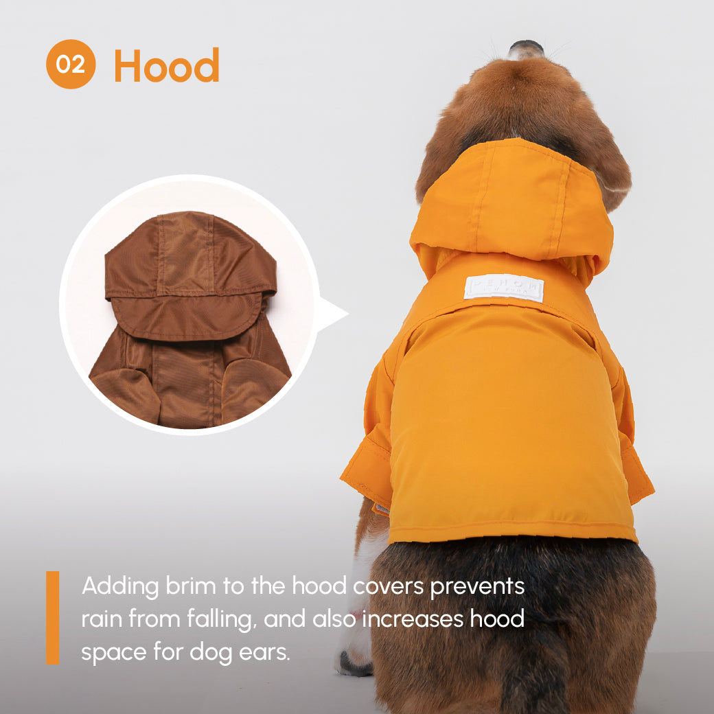 Tribeca Adjustable Velcro Raincoat - Egg Yolk-thumbmail-4