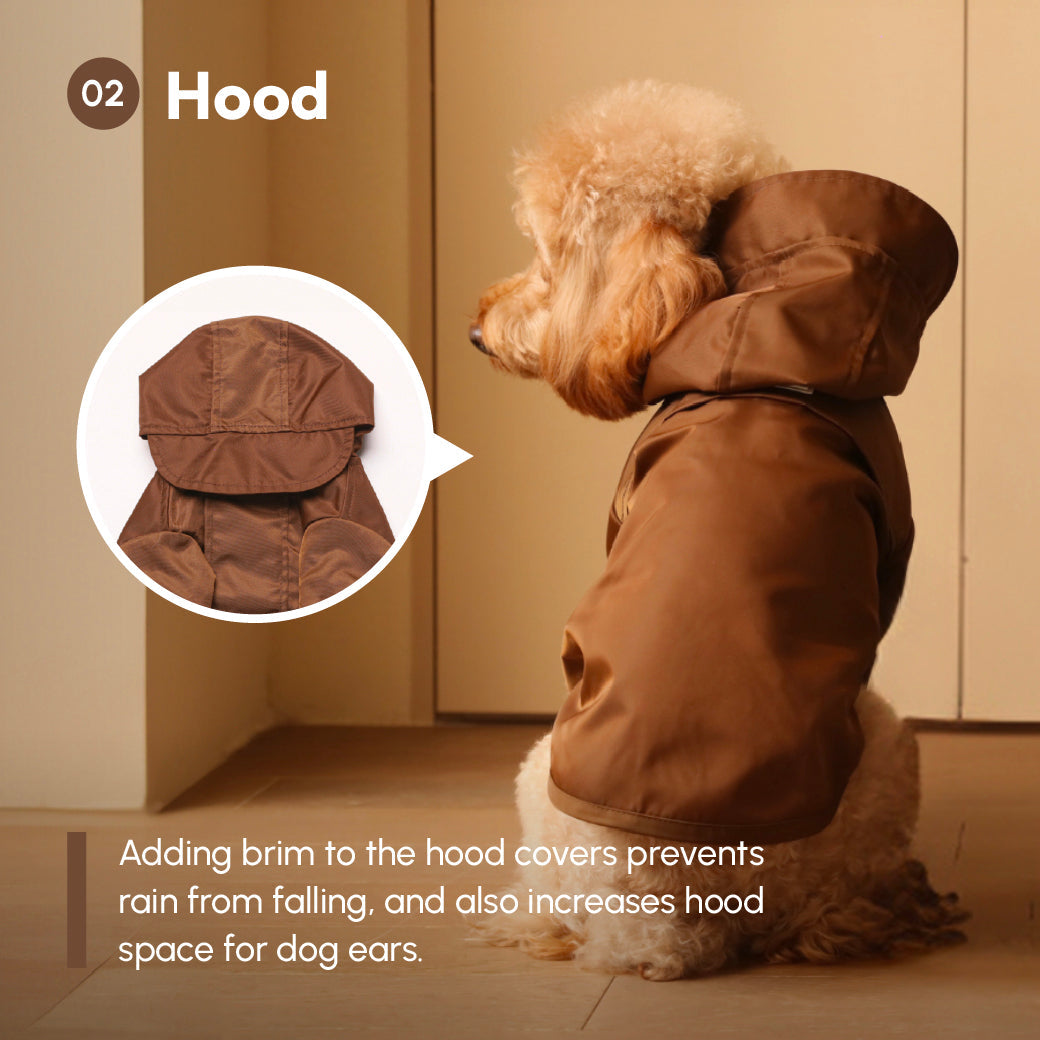 Tribeca Adjustable Velcro Raincoat -  Choco-thumbmail-5