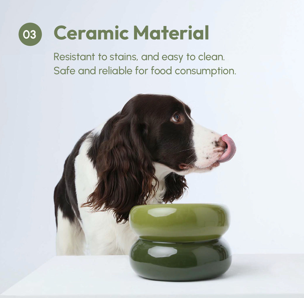 Soufflé Pet Bowl - Avocado Green-thumbmail-10