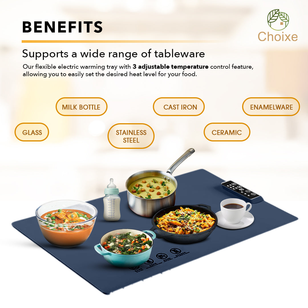 Electric Food Warmer Mat -Portable and Flexible.-thumbmail-8